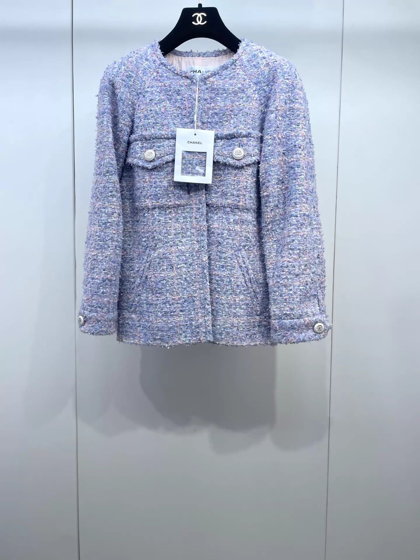 Chanel Chanel SS20 Lavender Woven Jacket 36 Size XS / US 0-2 / IT 36-38 - 1 Thumbnail