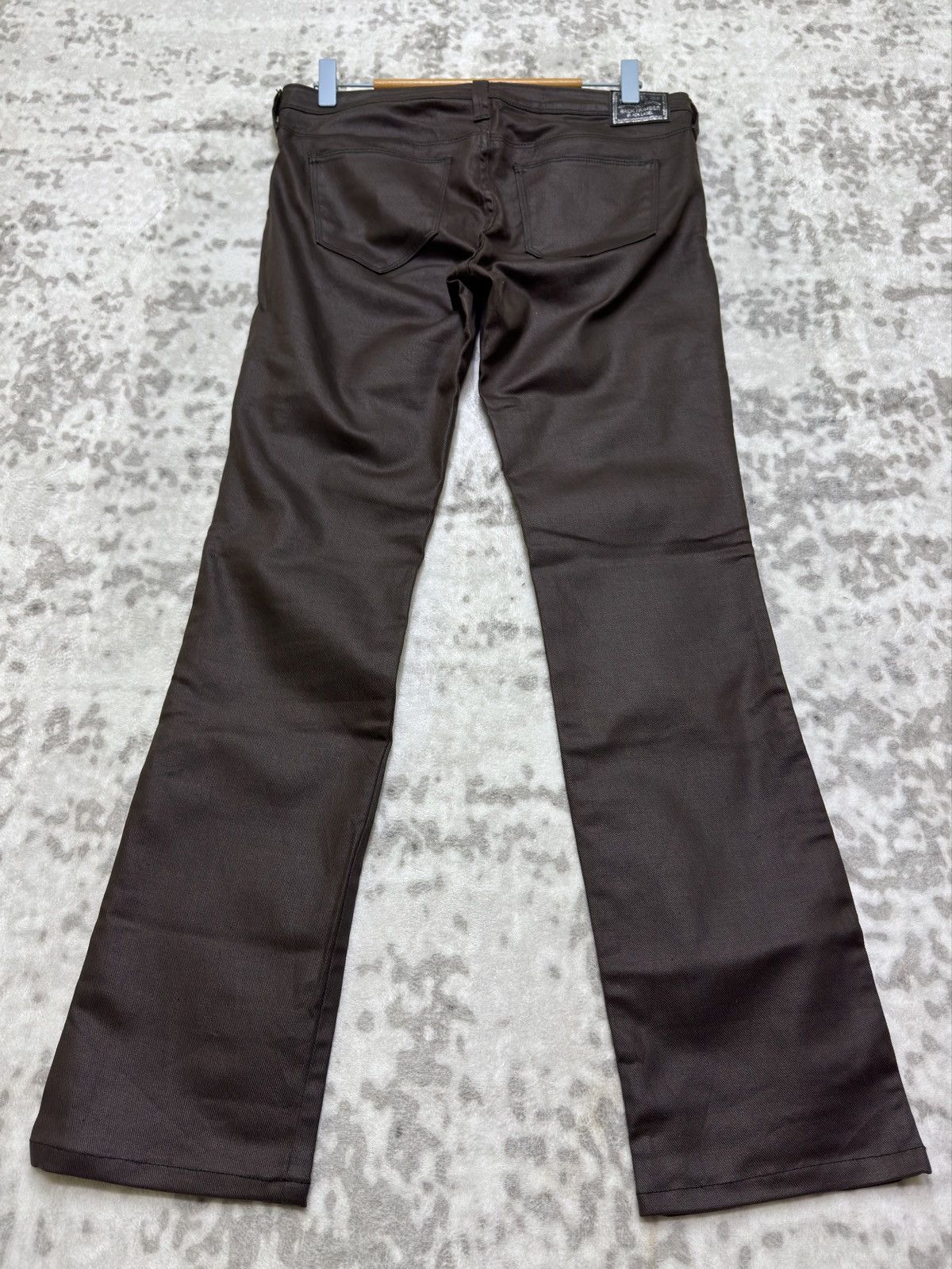 Hysteric Glamour Vintage BACK NUMBER Waxed Skinny Low-Rise Denim Jeans Size US 30 / EU 46 - 2 Thumbnail