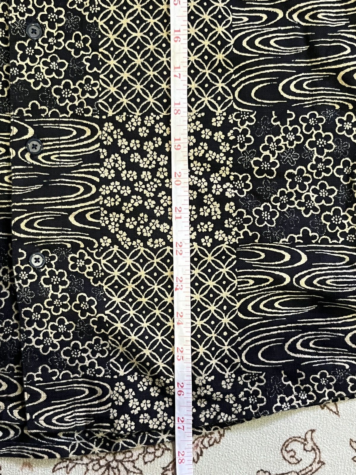 Japanese Brand × Vintage Custom Sashiko Mieru Avant Garde Button up Motive Shirt Size US L / EU 52-54 / 3 - 6 Thumbnail
