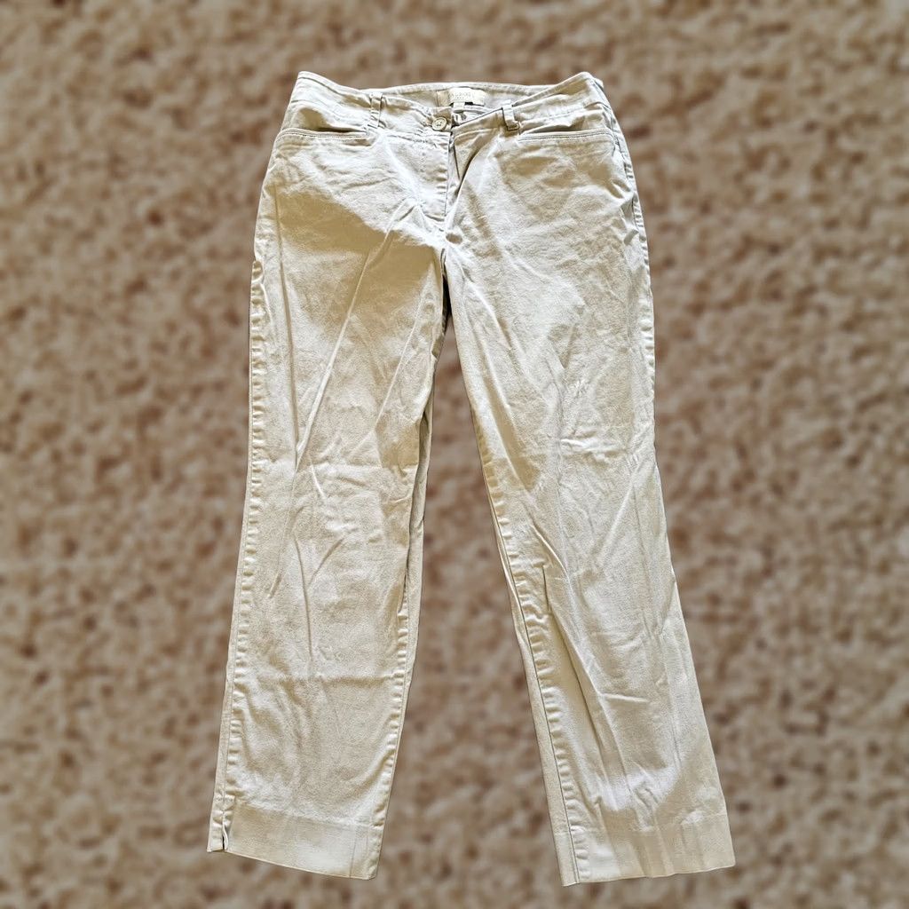 Talbots Talbots Pants Womens 6 Beige Khaki Straight Leg Mid Rise Classic Neutral Pants Menstrual? No, ignore. Size 28" / US 6 / IT 42 - 1 Thumbnail