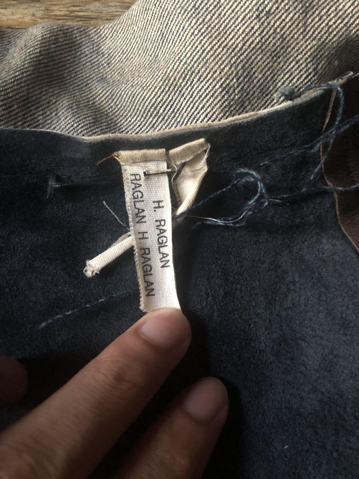 Japanese Brand Custom Asymmetrical Reworked Multi-Paneled Denim KOZABURO Size US M / EU 48-50 / 2 - 11 Thumbnail