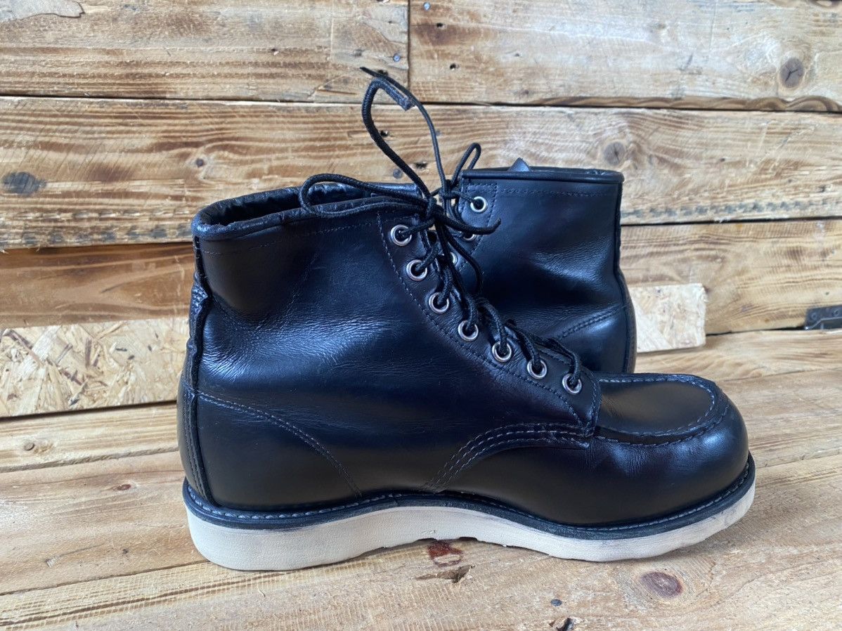 Red Wing Redwing Heritage moc-toe black leather boots sz 7.5E,40 Size US 7.5 / EU 40-41 - 12 Thumbnail