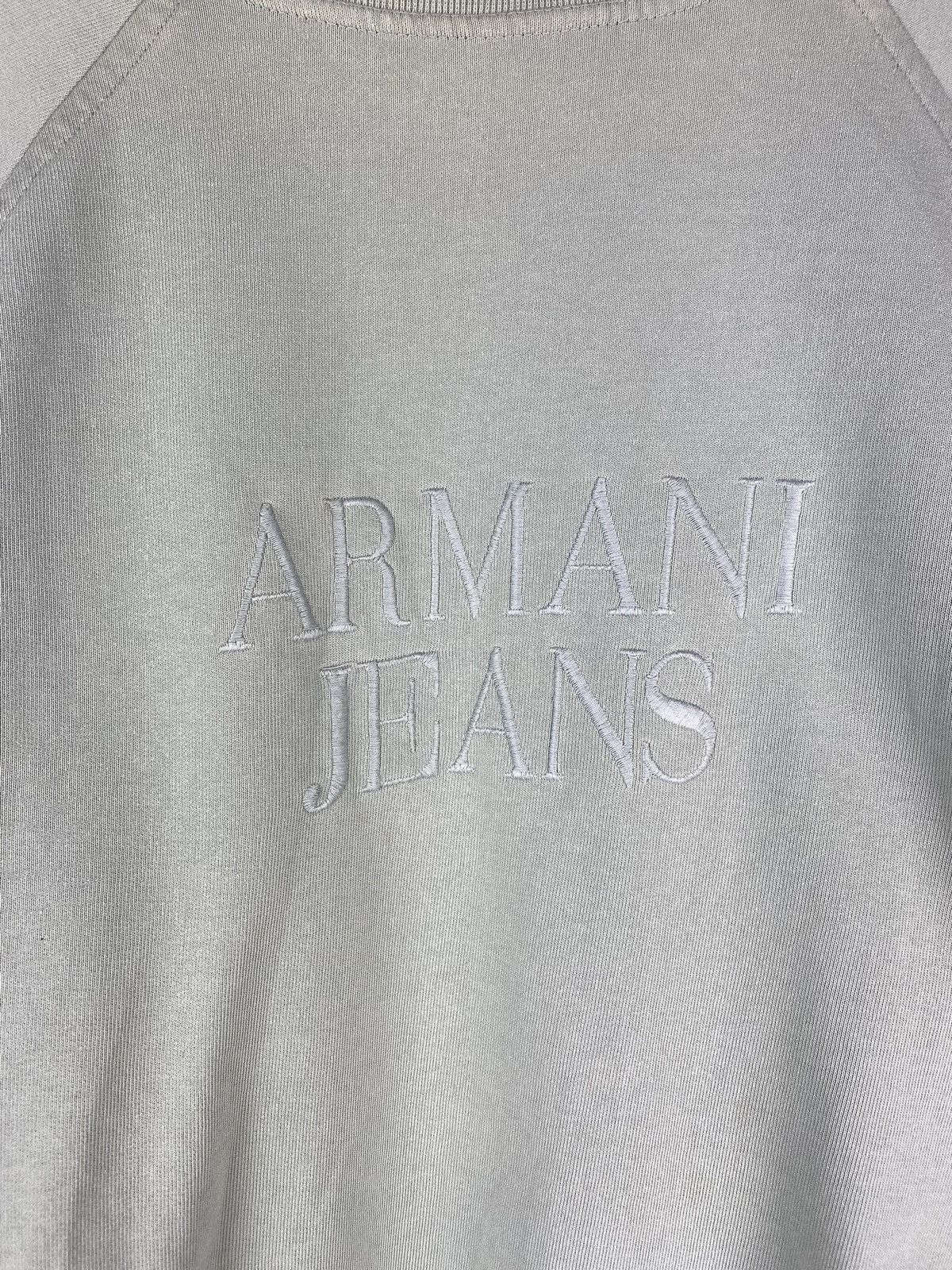 Armani × Vintage Armani Jeans Vintage Y2K Big Logo Men’s Sweatshirt Pullover Size US L / EU 52-54 / 3 - 7 Thumbnail