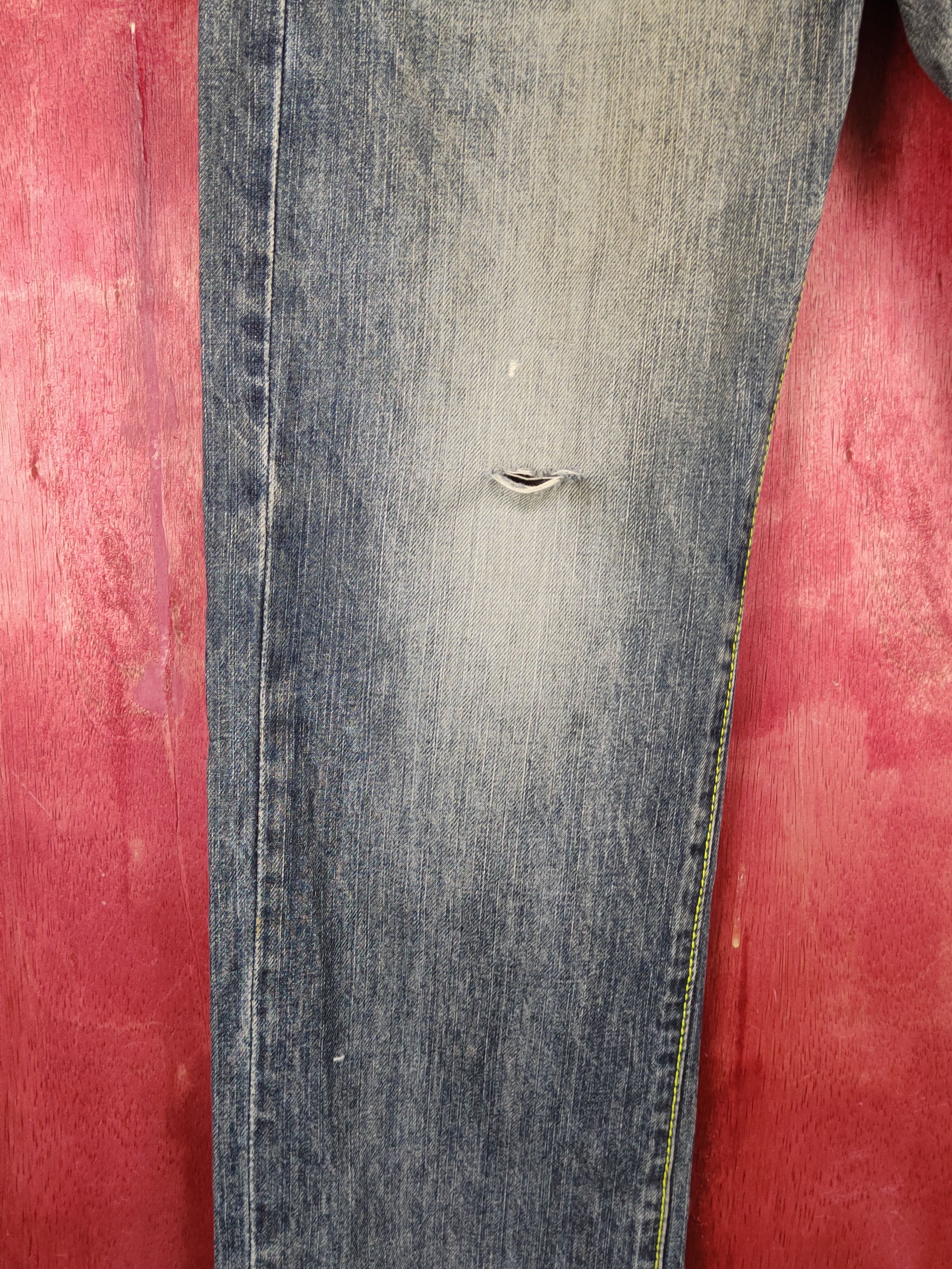Japanese Brand Memory Special Dark Blue Faded Multipocket Denim #S1617 Size 31" - 4 Thumbnail