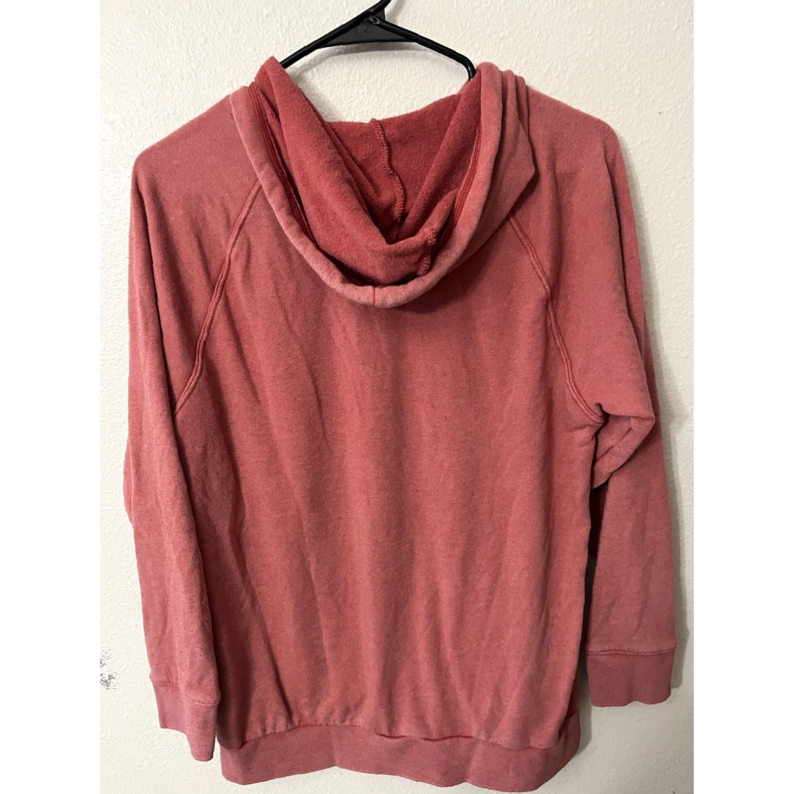 Vintage American Eagle Hoodie Women XS Pink Solid Pullover Activewear Womens Size XS / US 0-2 / IT 36-38 - 2 Thumbnail