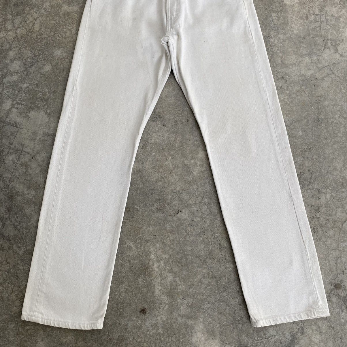 Levi's Size 30x30 Vintage 1998 Levis 501 White Denim Dirty Jeans Size US 30 / EU 46 - 3 Thumbnail