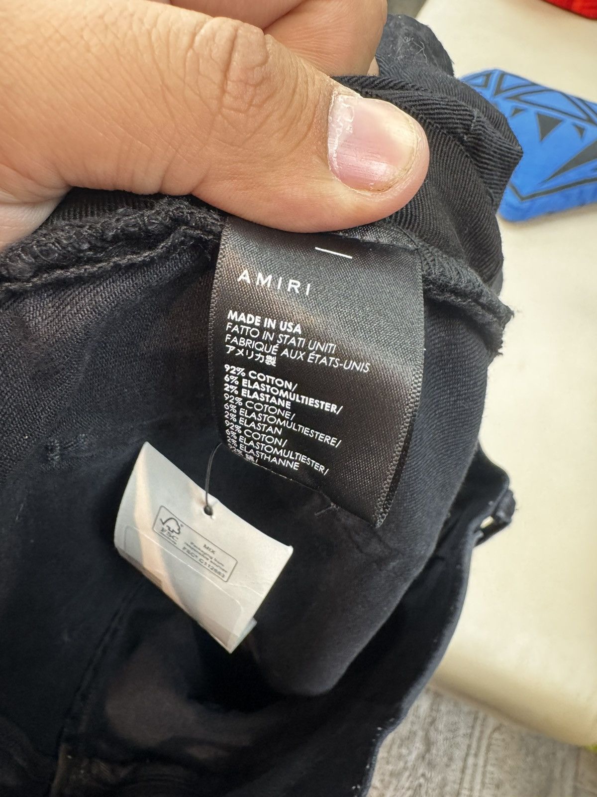 Amiri Black Distressed Jeans Size US 34 / EU 50 - 7 Thumbnail