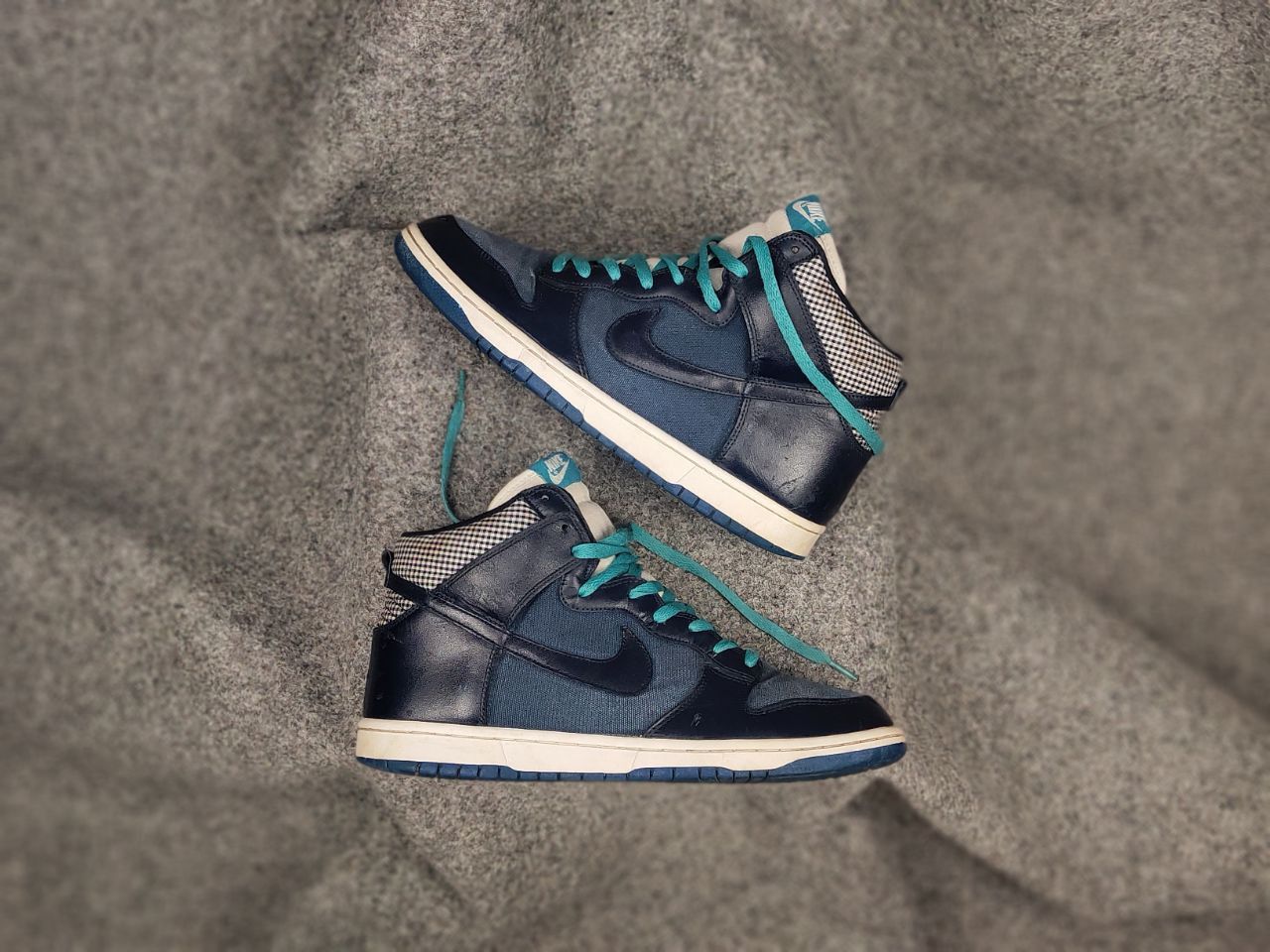 Nike Nike Dunk High Jd Sports combined fabric Vintage Sneakers Size US 11 / EU 44 - 2 Thumbnail