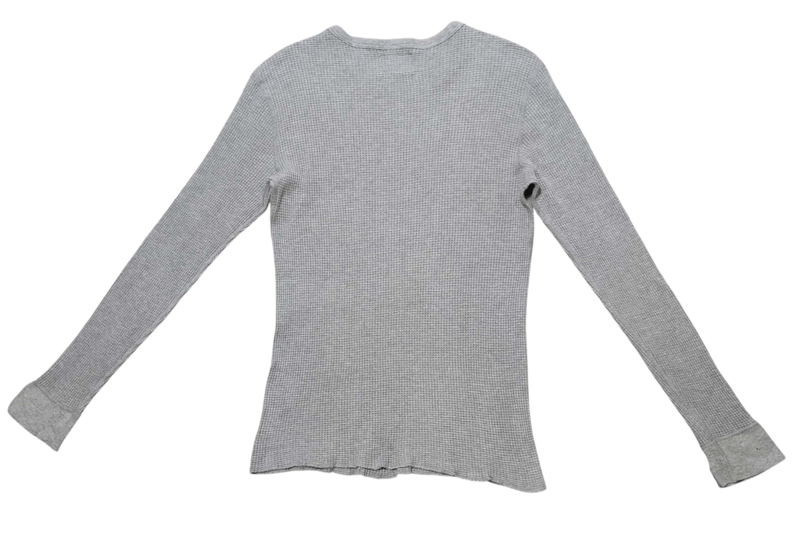 Beams Plus BEAMS Japan Waffle Knit Thermal Long Sleeve Heather Grey Size M / US 6-8 / IT 42-44 - 2 Thumbnail