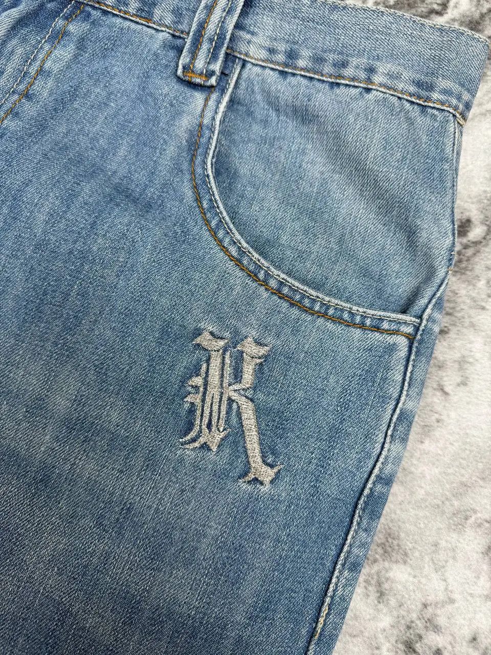 Karl Kani Vintage Karl Kani Denim Baggy Jeans 90s Big Logo Y2K Size US 38 / EU 54 - 7 Thumbnail