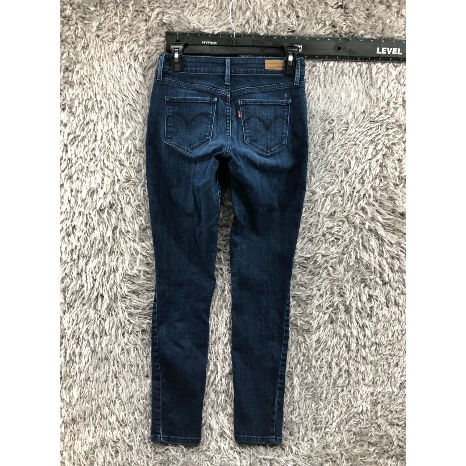 Levi's Levi's Jeans Skinny Mid Rise 4 Womens Medium Blue Denim 5-Pocket Regular 30in Inseam Vintage: No Size 27" / US 4 / IT 40 - 5 Thumbnail