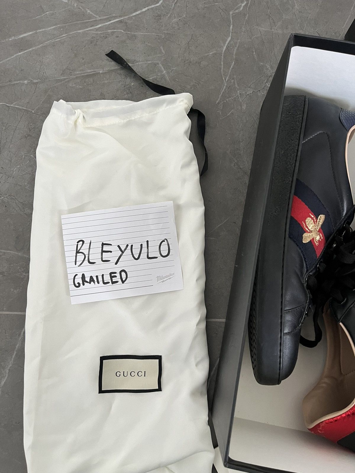 Gucci GUCCI MEN'S ACE TRAINER WITH EMBROIDERY Size US 10 / EU 43 - 14 Thumbnail