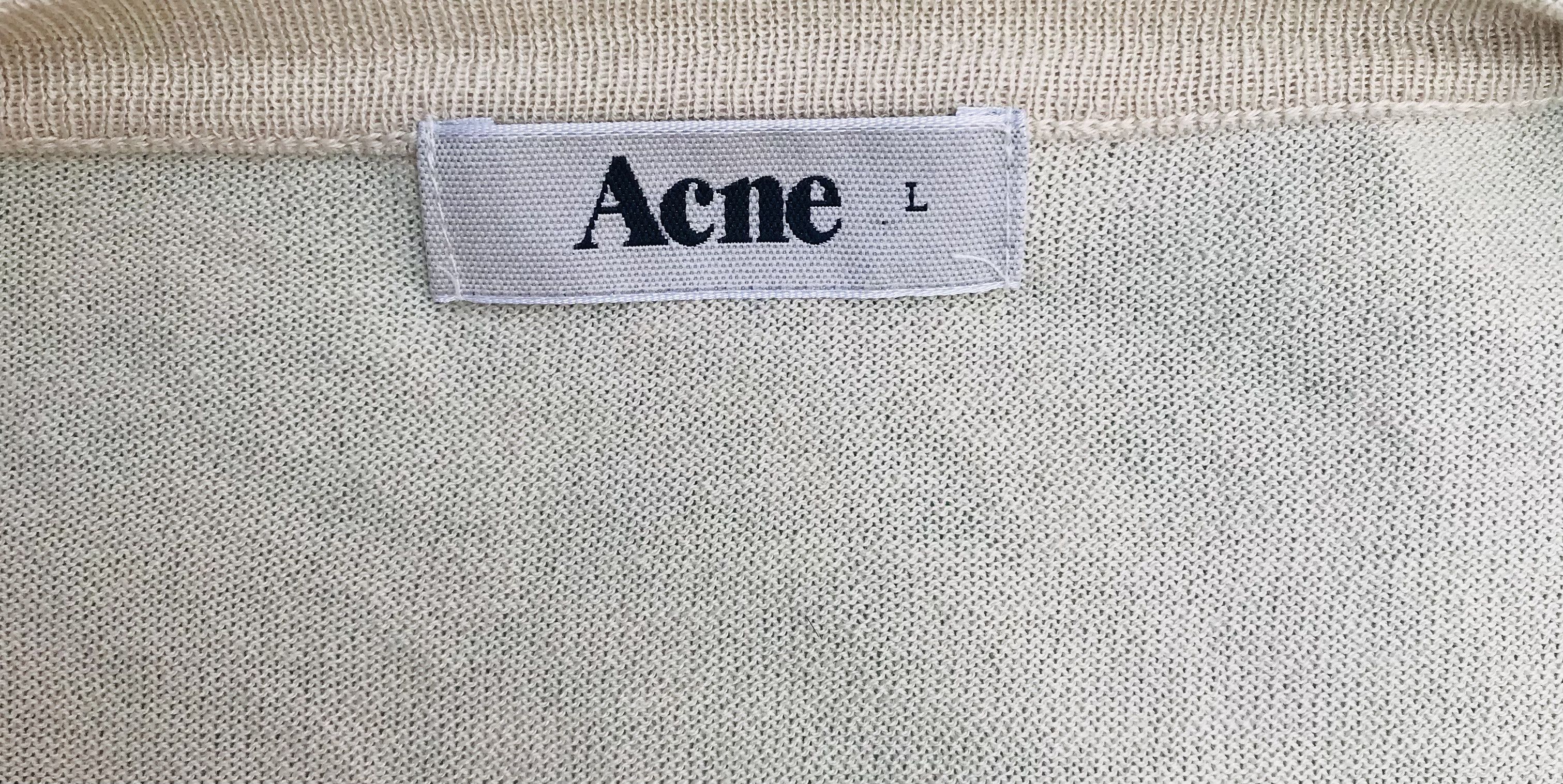 Acne Studios Acne Studios Long Cardigan Sweater Women’s V Neck Cotton Size L / US 10 / IT 46 - 5 Thumbnail