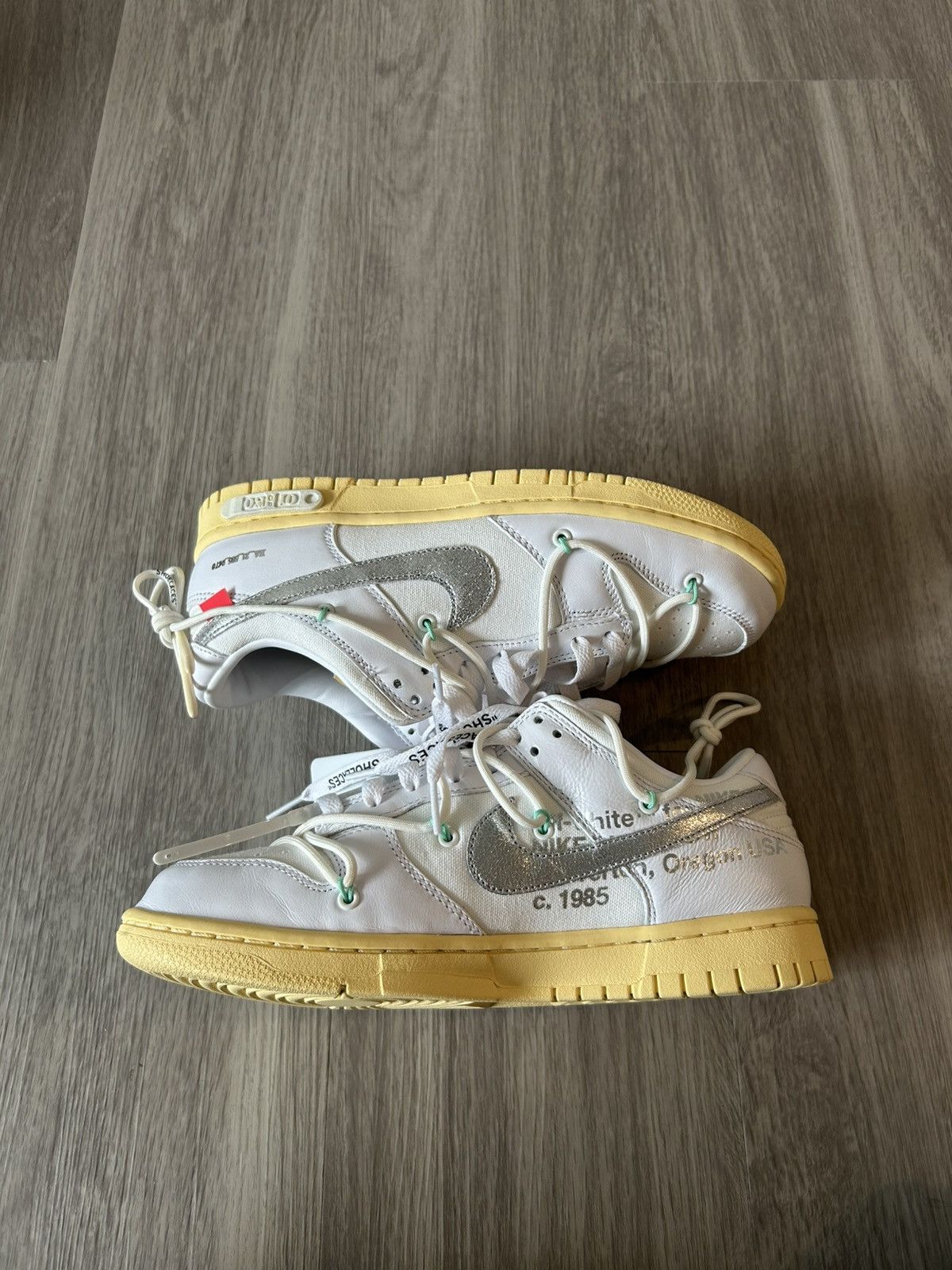 Nike × Off-White Off-White X Nike Dunk Low 01 Of 50 Size 8 Size US 8 / EU 41 - 2 Thumbnail