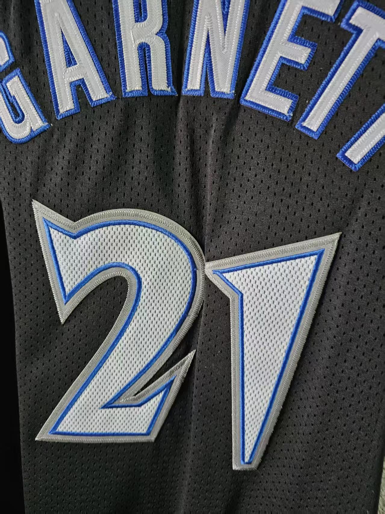 NBA Timberwolves #21 Kevin Garnett Jersey Double Stitched Size US M / EU 48-50 / 2 - 5 Thumbnail