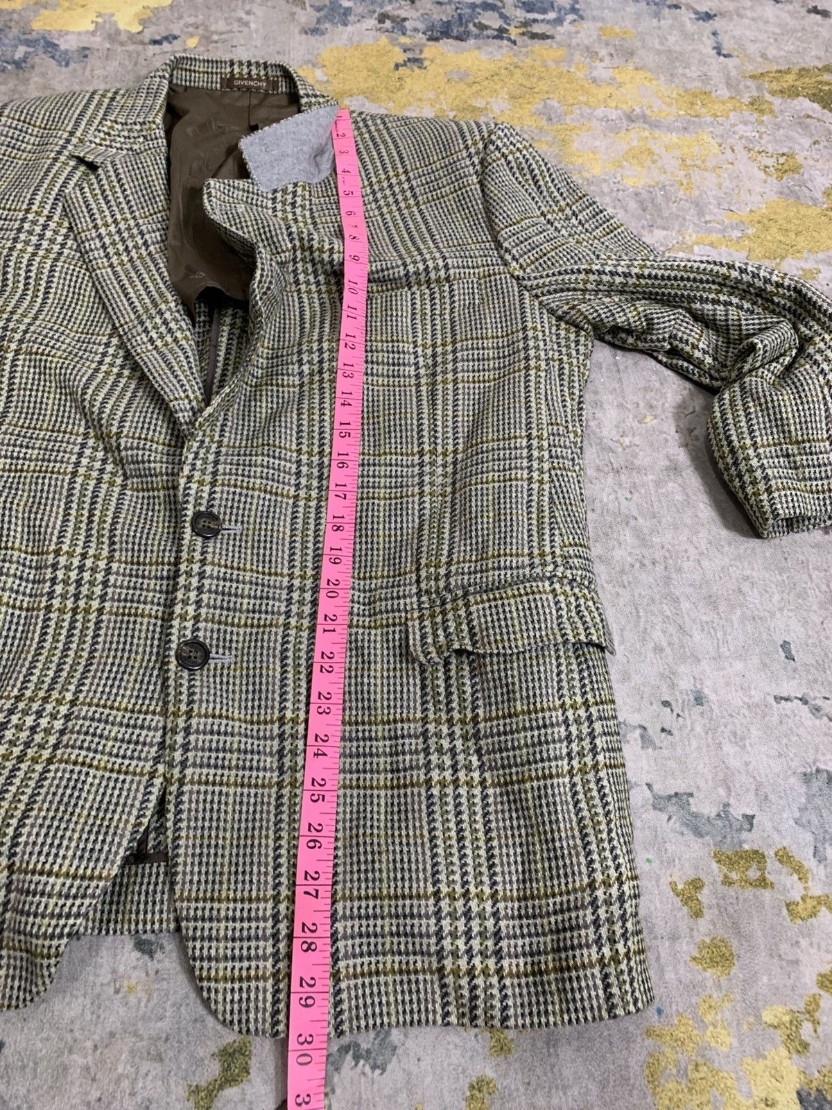 Vintage GIVENCHY PARIS TARTAN Blazer Jacket YABA STYLE Size US M / EU 48-50 / 2 - 9 Thumbnail