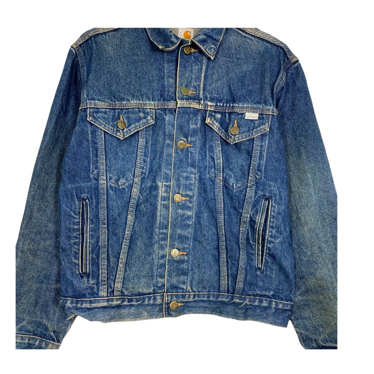 Carhartt × Vintage 💥100 ANNIVERSARY CARHARTT DENIM JACKET JEAN TRUCKER Size US M / EU 48-50 / 2 - 5 Thumbnail
