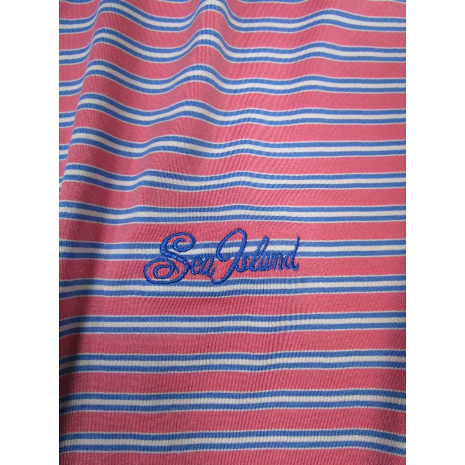 Footjoy FootJoy Polo Shirt Mens Large Pink White Blue Golf Logo Size US L / EU 52-54 / 3 - 3 Thumbnail