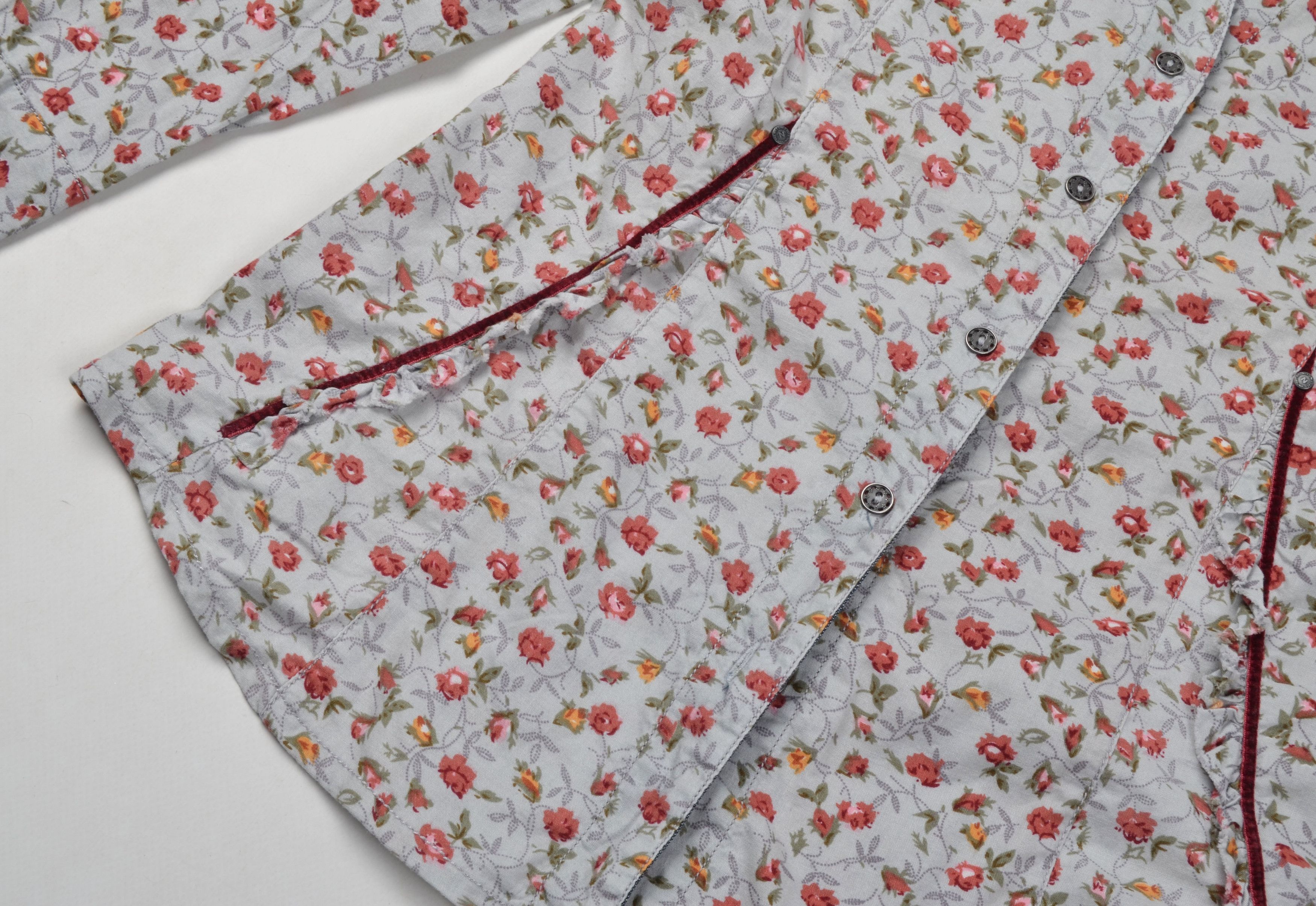 Designer × Vintage Nile Atelier Y2K Cottagecore Western Floral Shirt Size S / US 4 / IT 40 - 6 Thumbnail