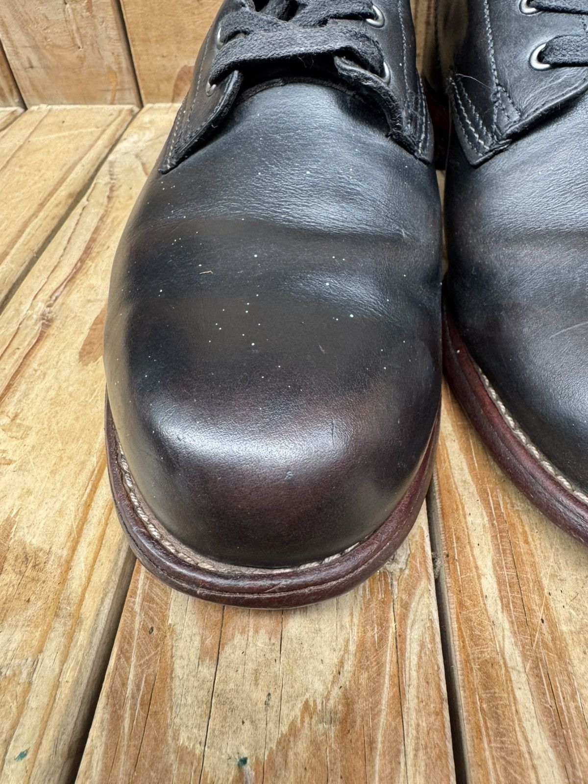 Wolverine Wolverine 1000 Miles Black Leather Boots sz USA 9 D Size US 9 / EU 42 - 6 Thumbnail