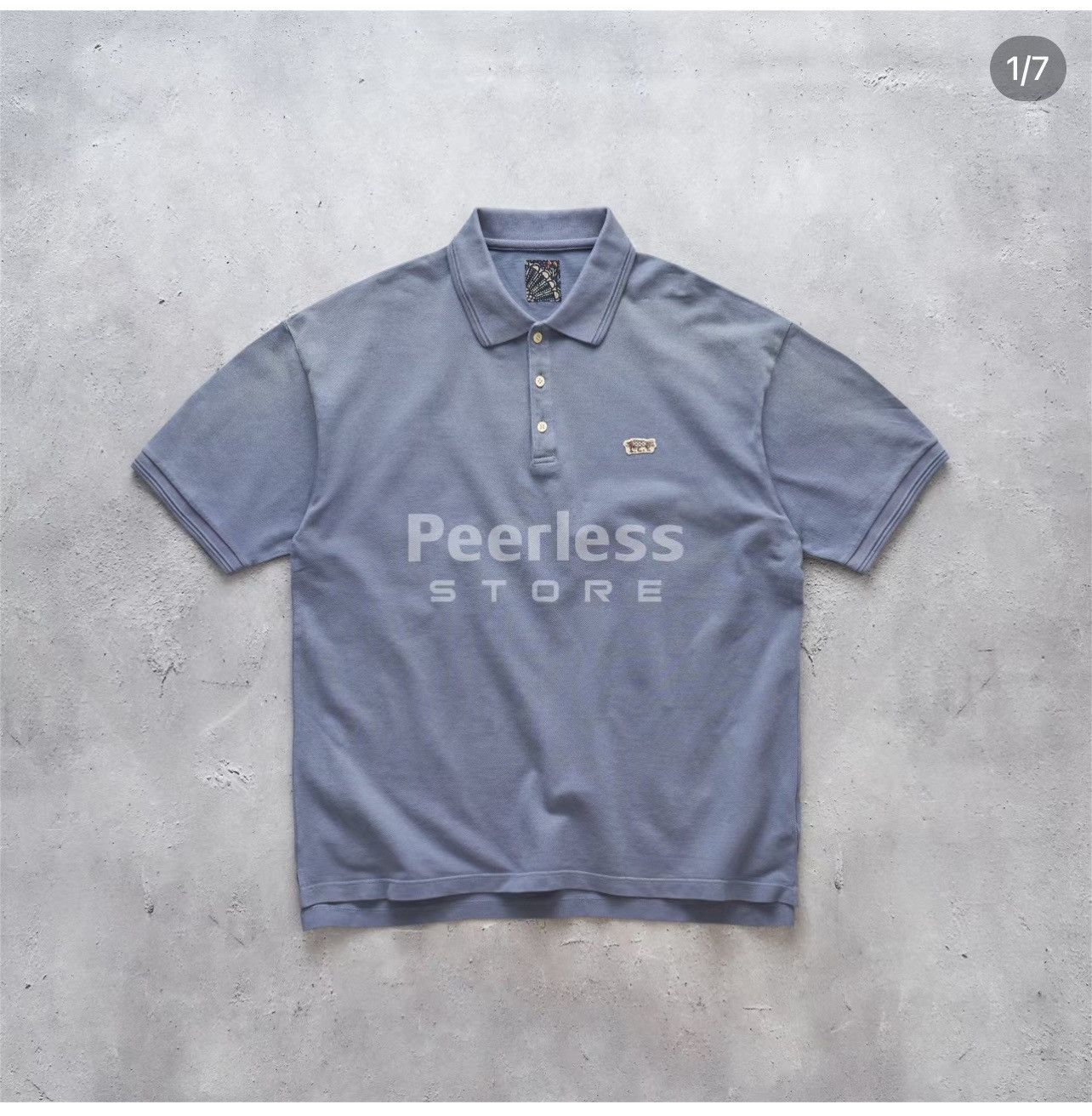 Visvim visvim 23ss ict jumbo weller dmgd polo size1 blue Size US S / EU 44-46 / 1 - 1 Thumbnail