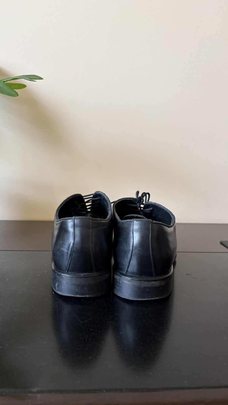 Reiss Reiss Black Leather Dress Shoes – Made in Italy – Size US 9 Size US 9 / EU 42 - 4 Thumbnail