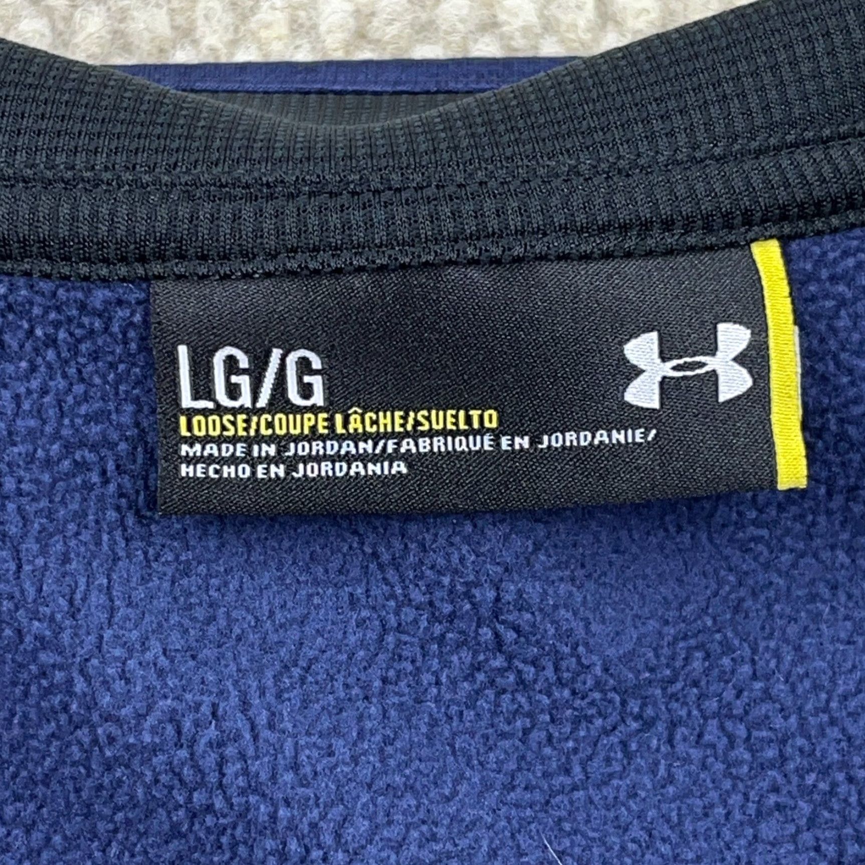 Under Armour Under Armour Sweatshirt Men L Blue 1/4 Zip Mock Neck Performance Golf Sport Regular Size US L / EU 52-54 / 3 - 4 Thumbnail