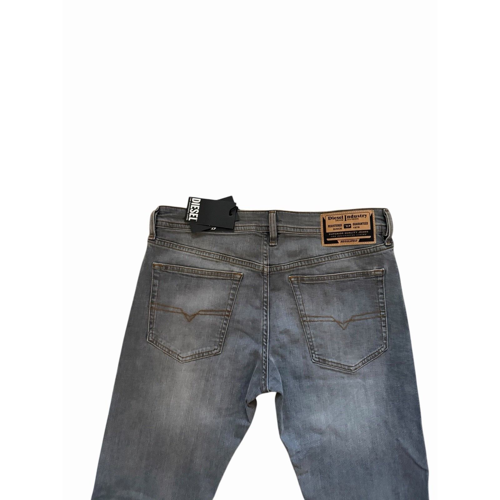 Diesel Diesel Mens Buster Slim Tapered Jeans RB061 Grey Size 32/30 Size US 32 / EU 48 - 6 Thumbnail