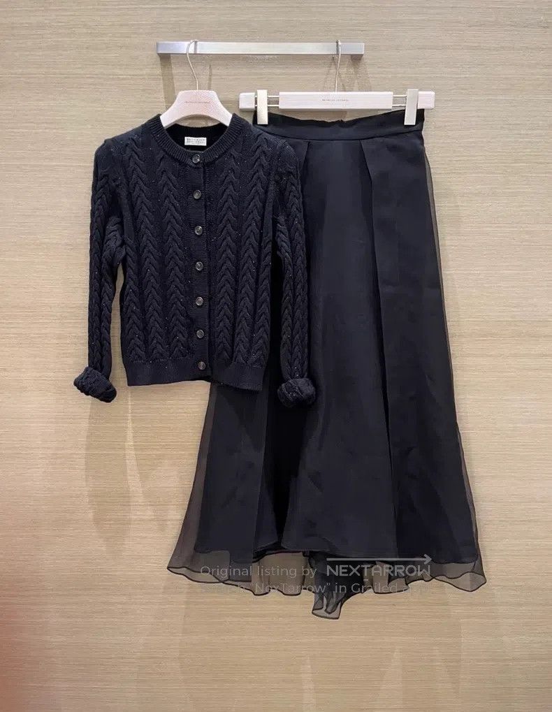 Brunello Cucinelli Brunello Cucinelli Silk Skirt Size 26" / US 2 / IT 38 - 7 Thumbnail