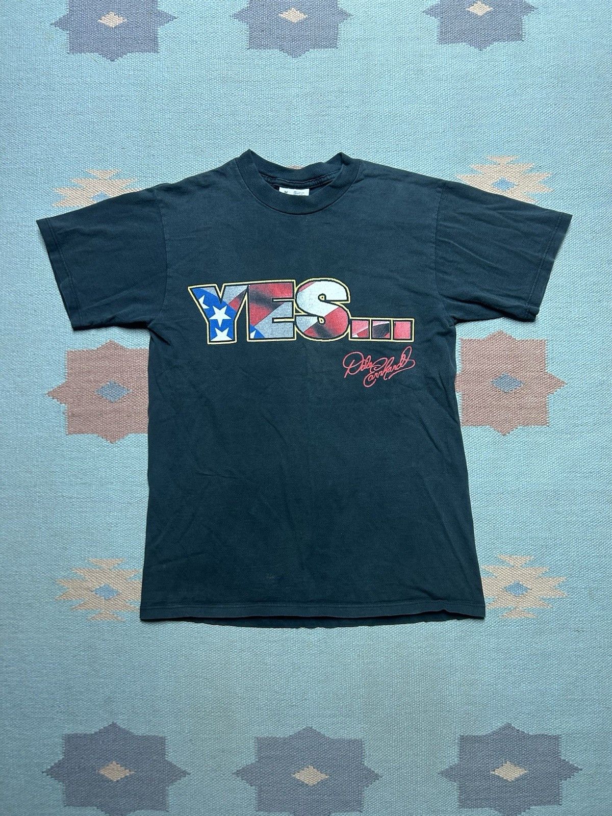 Vintage Vtg t shirt Dale Earnhardt nascar will fly eagle flag USA M Size US M / EU 48-50 / 2 - 4 Thumbnail