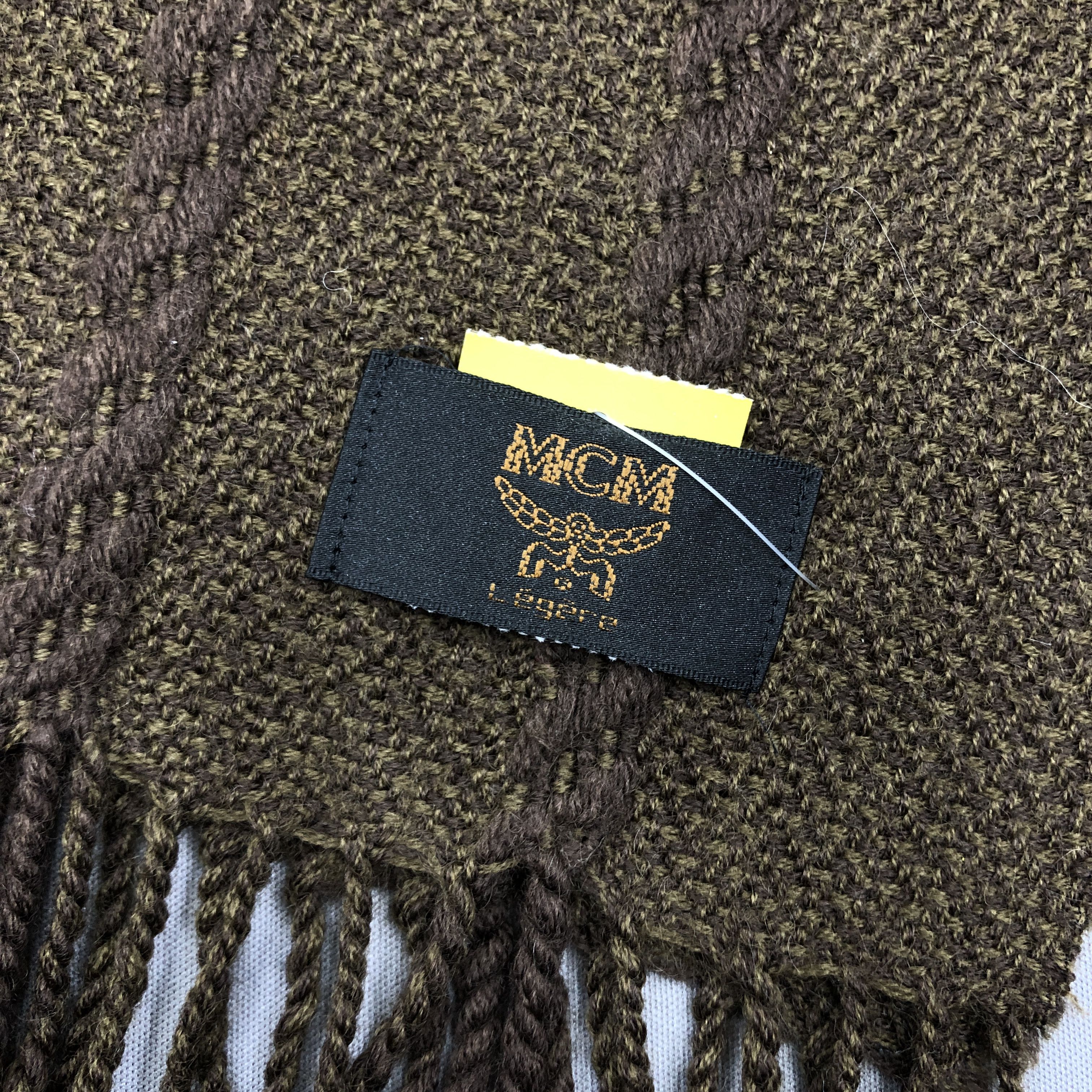 MCM Vintage MCM Scarf Muffler Wool Cashmere Scarves Size ONE SIZE - 4 Thumbnail