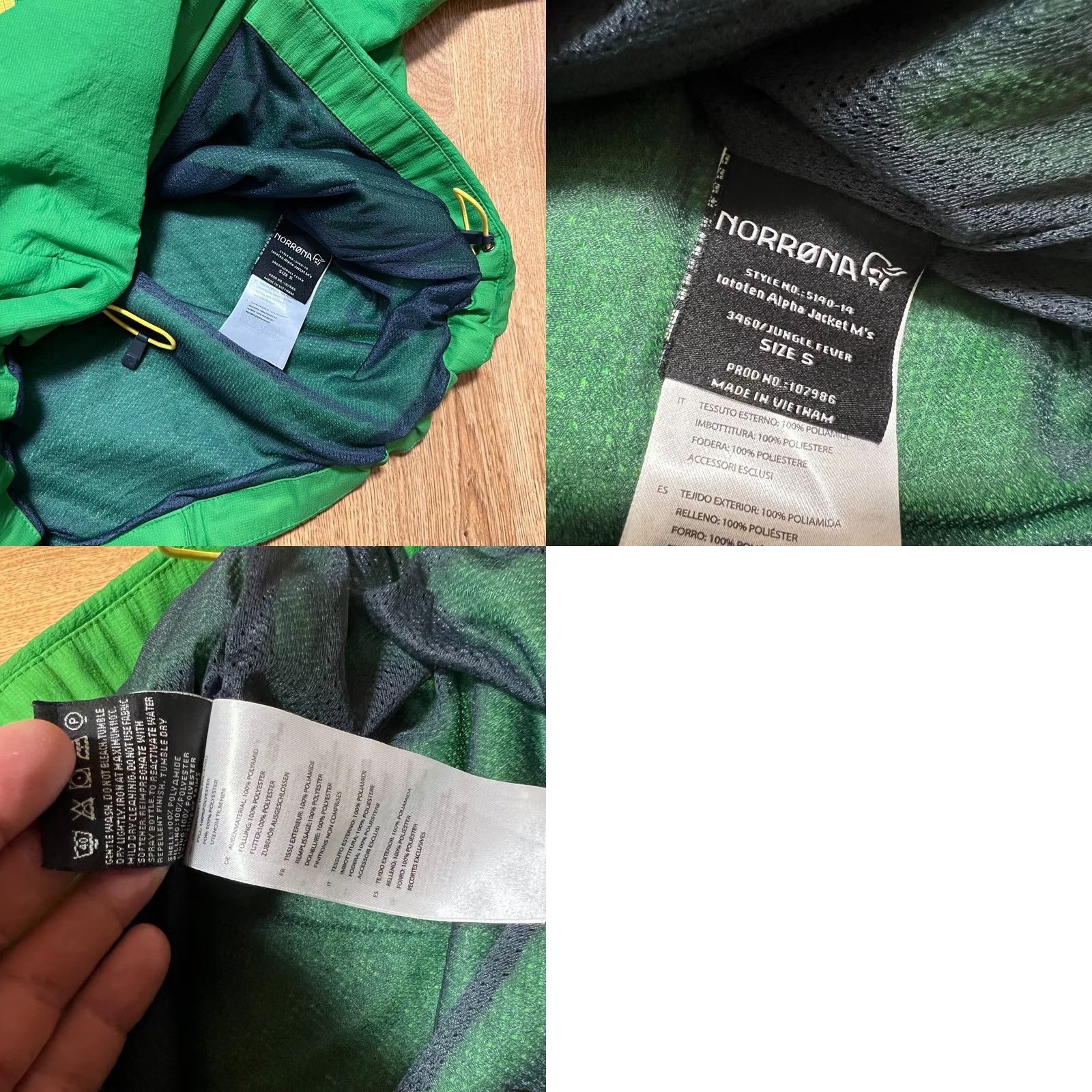 Vintage Norrona Lofoten Alpha Polartec Jacket Men’s Size S Green Logo Size US S / EU 44-46 / 1 - 8 Thumbnail
