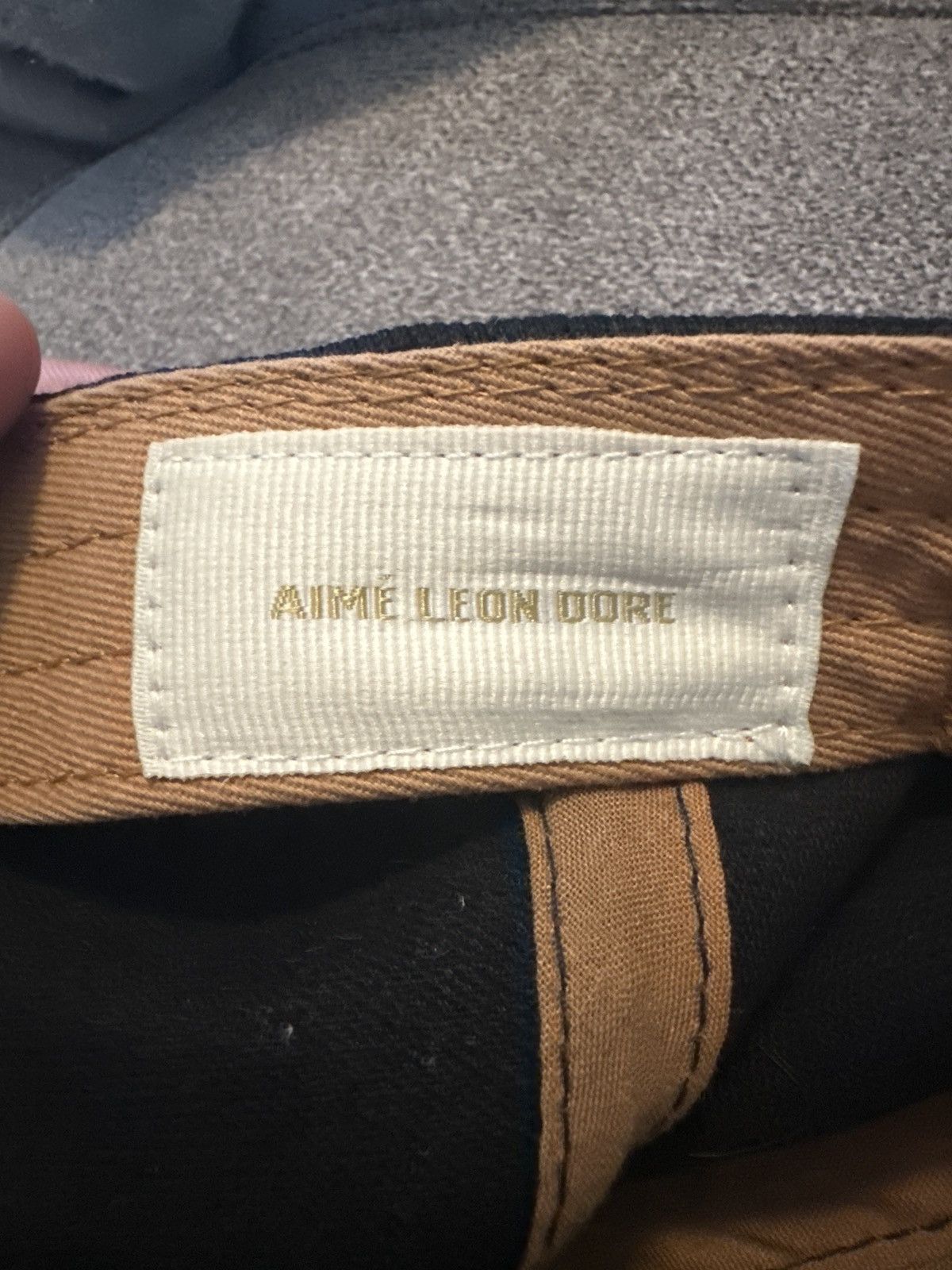 Aime Leon Dore Aime Leon Dore Script Logo Suede Hat Size ONE SIZE - 6 Thumbnail
