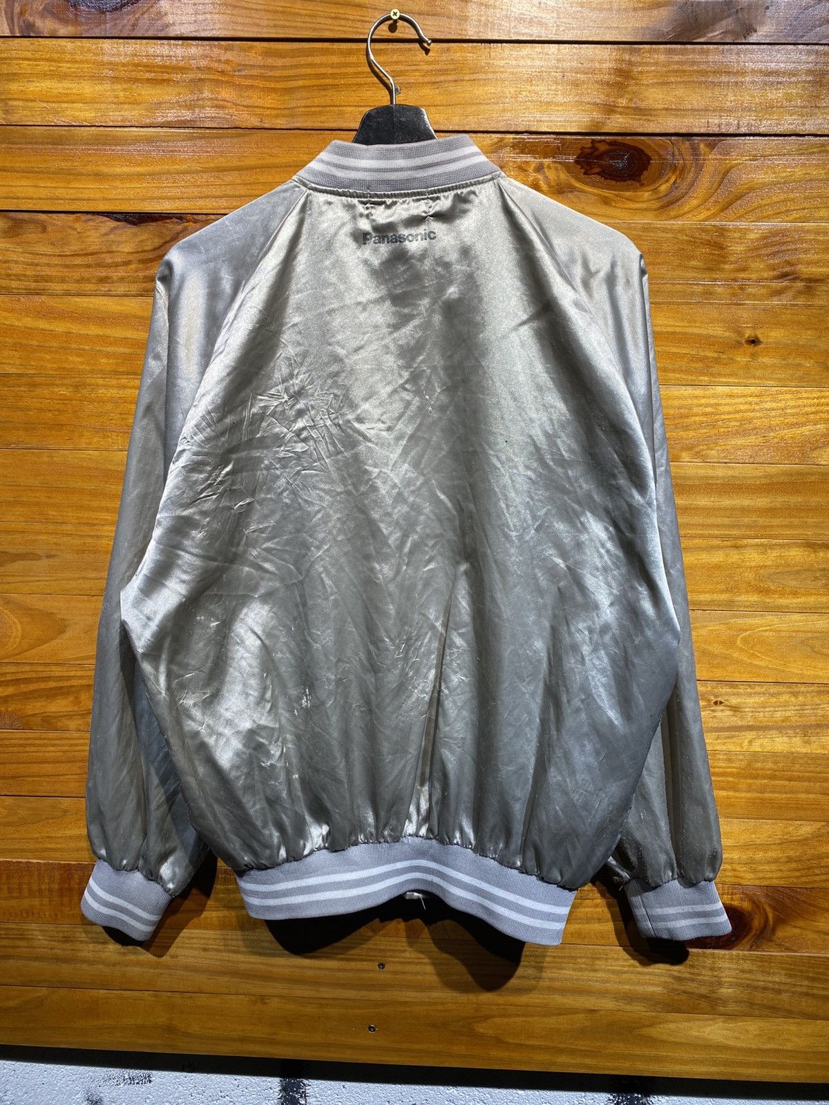 Mizuno Vintage J.League Mizuno x Panasonic Silver Bomber Jacket Size US L / EU 52-54 / 3 - 8 Thumbnail