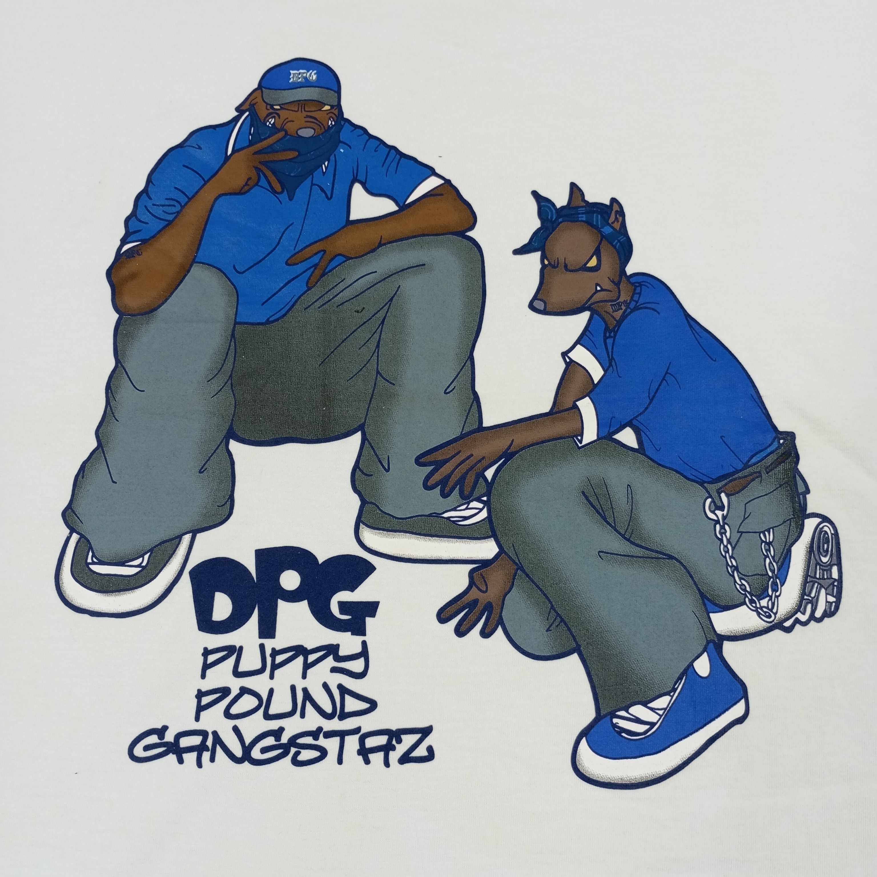 Band Tees × Rap Tees × Vintage DPG Puppy Pound Gangstaz Hip Hop Music Style Tshirt Size US XXL / EU 58 / 5 - 2 Thumbnail