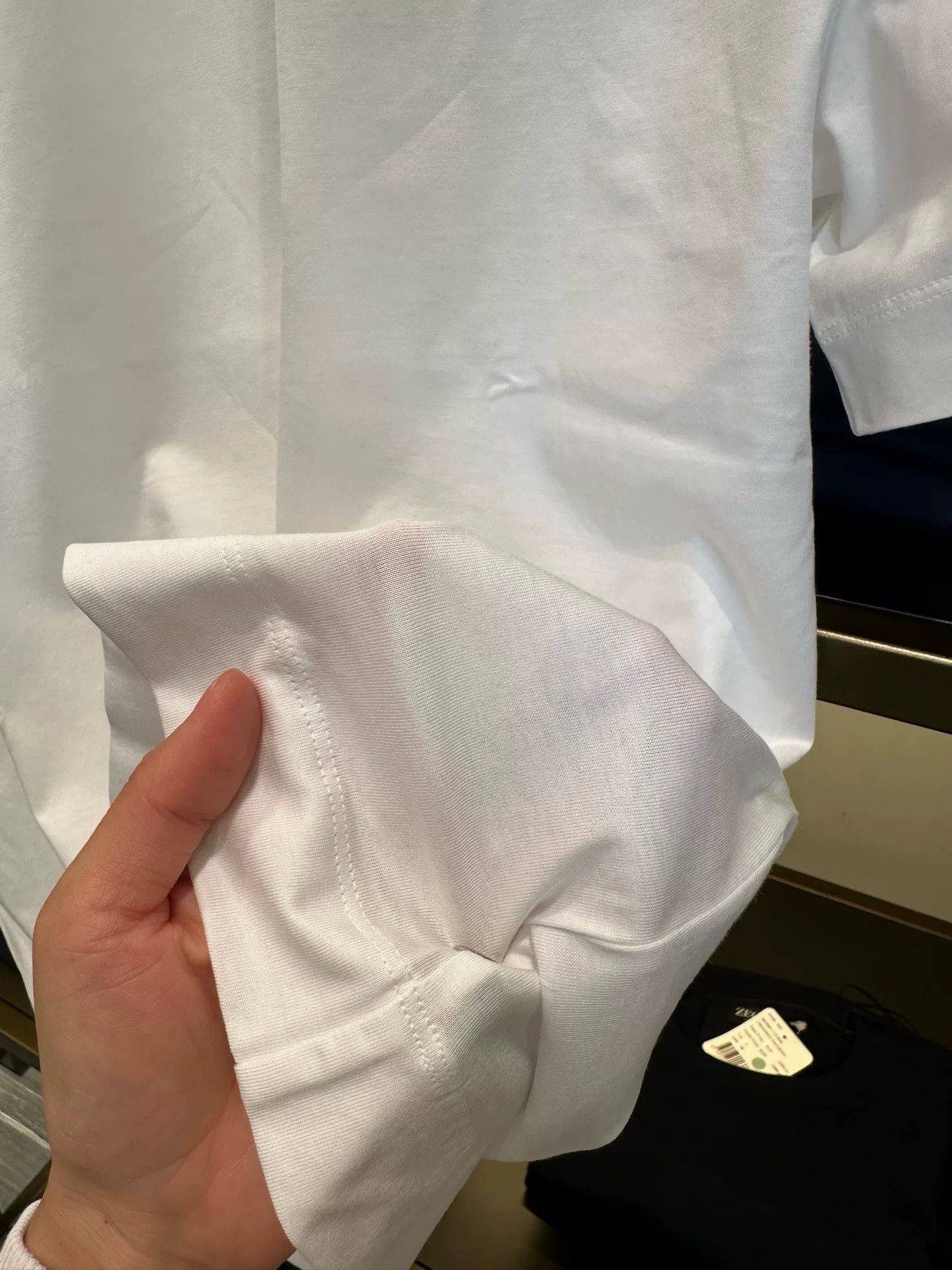 Ermenegildo Zegna Zegna Men's White Cotton T-Shirt Size US L / EU 52-54 / 3 - 4 Thumbnail