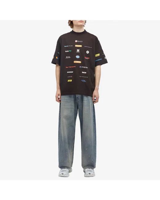 Balenciaga o1w1db10525 Medium Fit T-Shirt in Black Size US XL / EU 56 / 4 - 4 Thumbnail