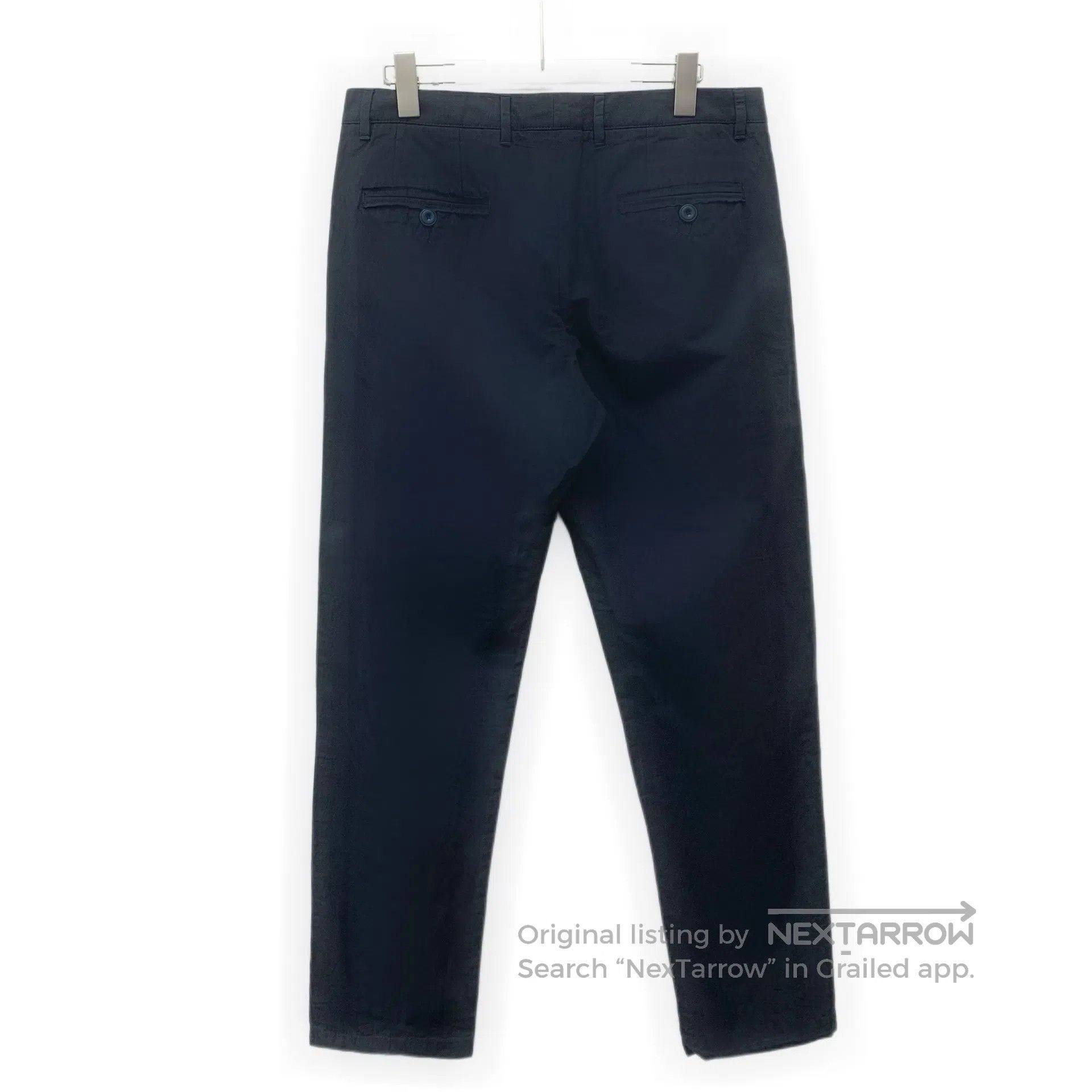 Dolce & Gabbana Dolce Gabbana Blue Cotton Linen Casual Pants| Size US 30 / EU 46 - 2 Thumbnail