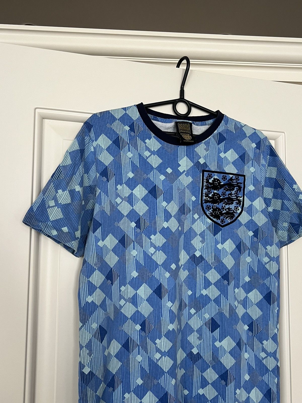 Vintage Score Draw England Football Tee Shirt Soccer Size US M / EU 48-50 / 2 - 2 Thumbnail