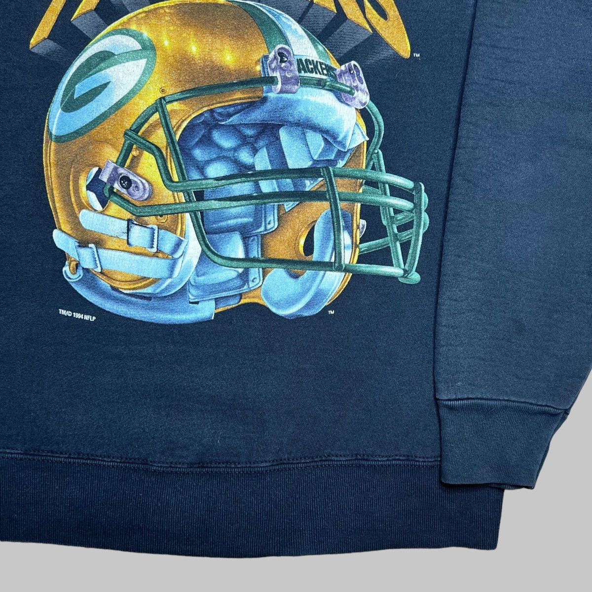 NFL × Salem Sportswear × Vintage Vtg 94 Green Bay Packers Helmet Salem Sportswear Sweatshirt Size US M / EU 48-50 / 2 - 15 Thumbnail