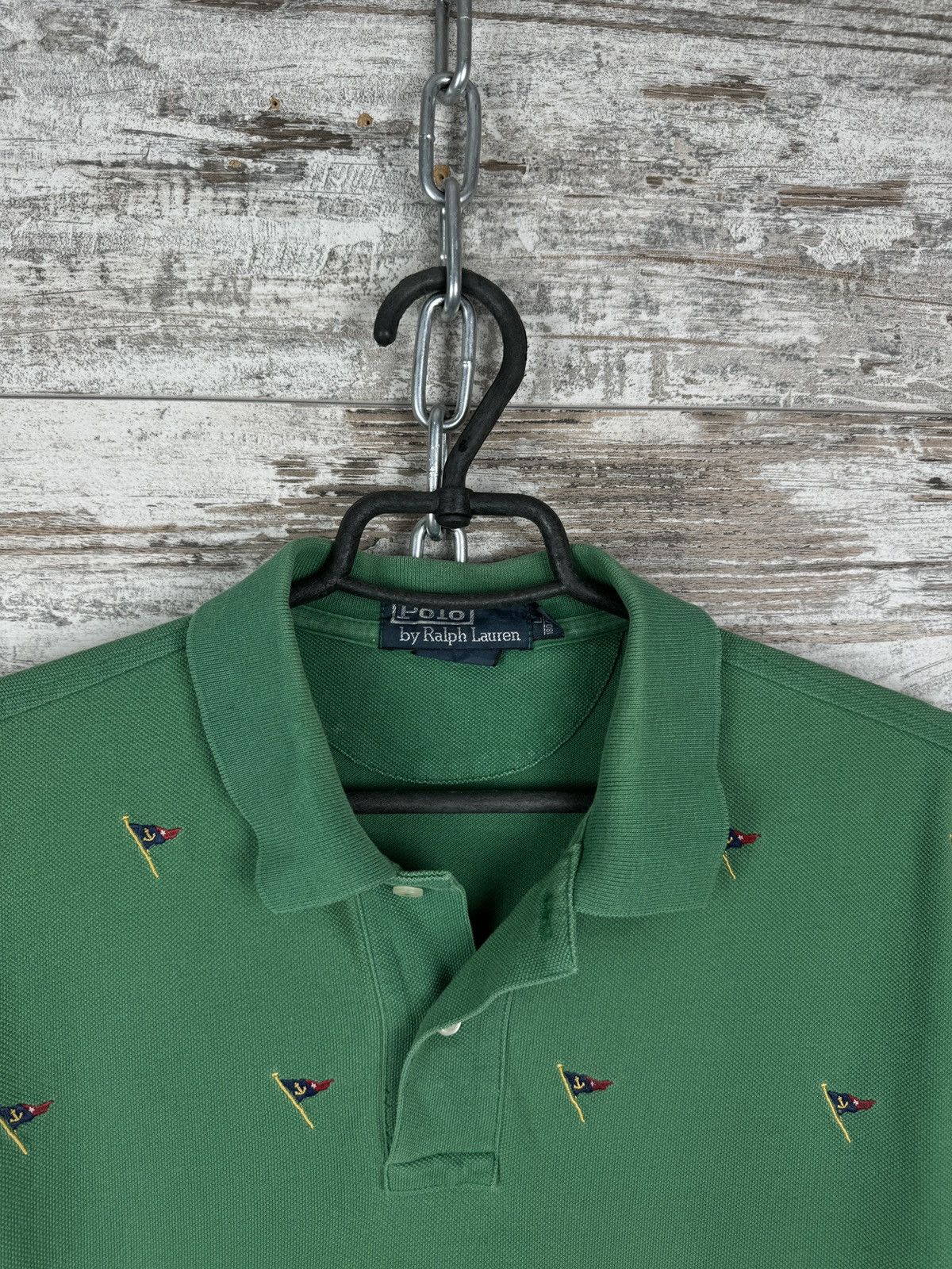 Polo Ralph Lauren × Vintage Mens Vintage Polo Ralph Lauren Polos monogram T-shirt tee Size US L / EU 52-54 / 3 - 2 Thumbnail