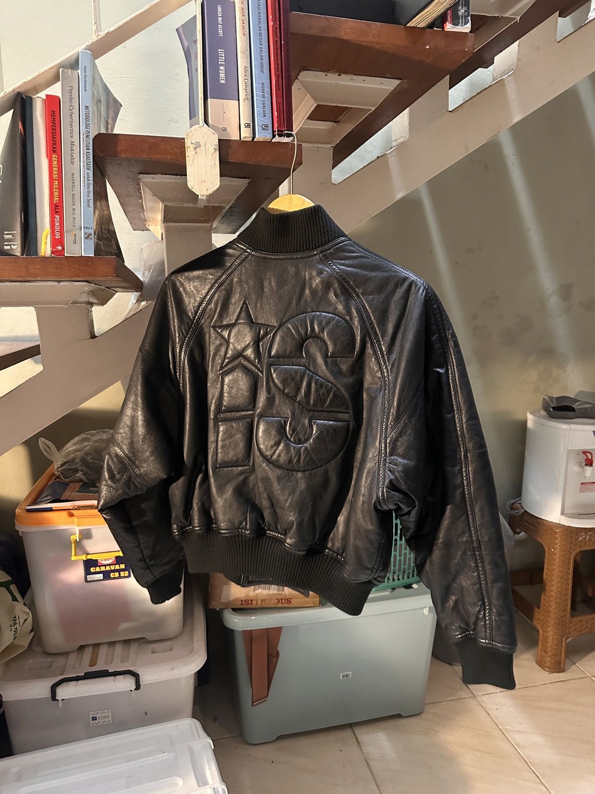 Issey Miyake 1980s Issey Miyake Embossed Bomber Jacket Size US M / EU 48-50 / 2 - 1 Thumbnail