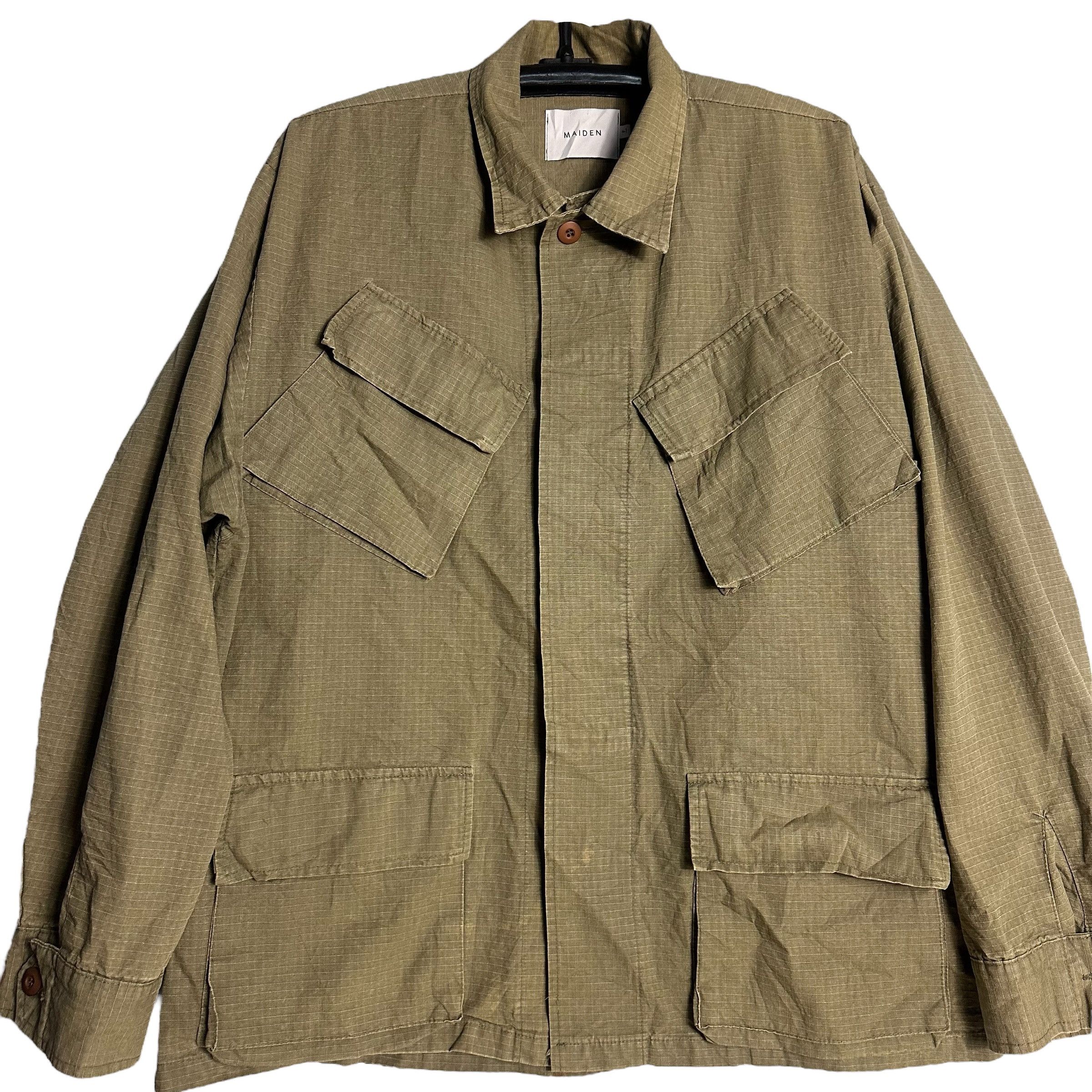 Army Of Me × Vintage 🔥RARE🔥Vintage Maiden Military Fatigue Jacket Size US XL / EU 56 / 4 - 2 Thumbnail