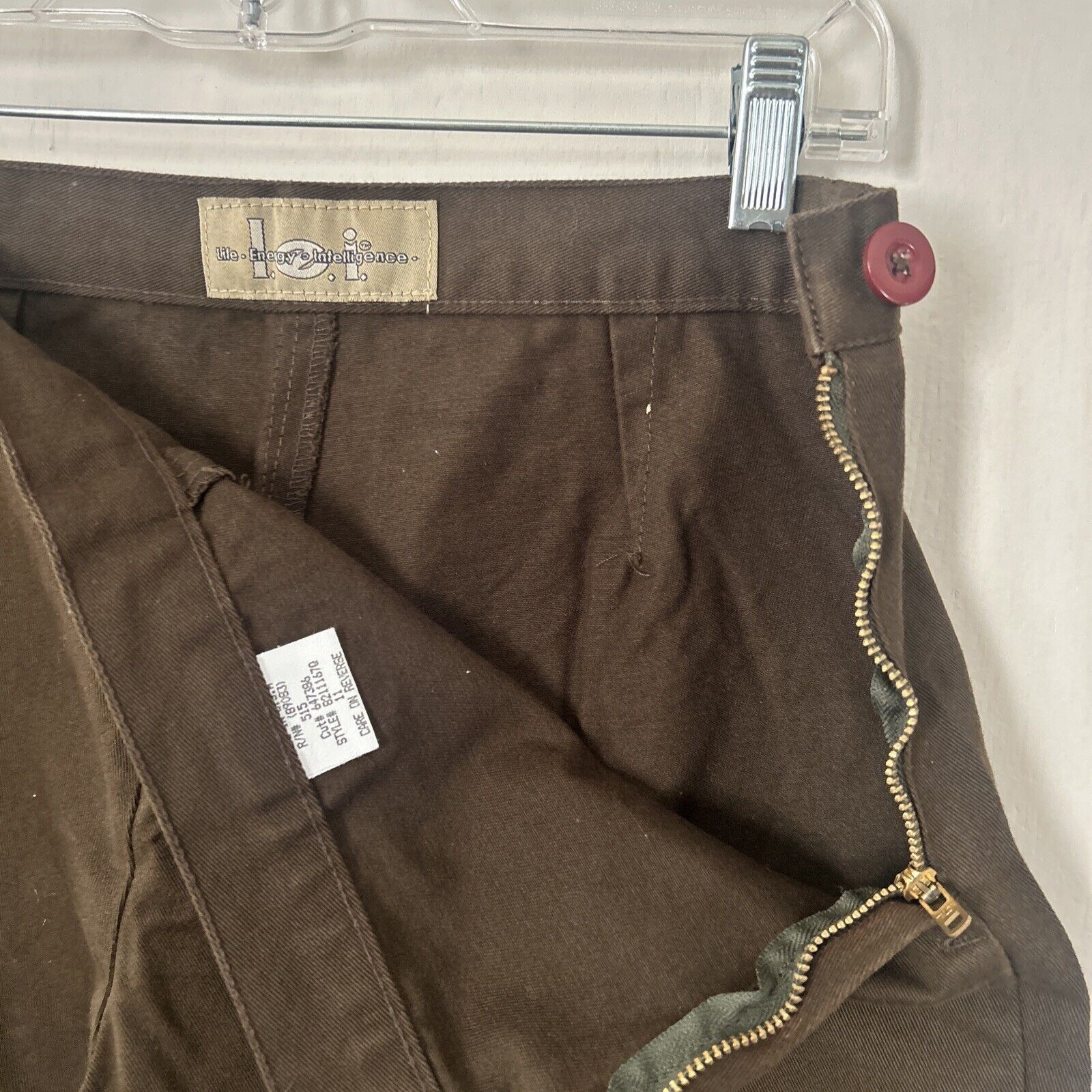 L.E.I. Y2K L.E.I. Vintage Capri Pants Dark Brown Size 11 Size 32" / US 10 / IT 46 - 4 Thumbnail