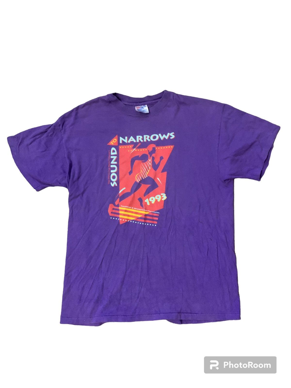 Vintage Vintage 1993 Sound To Narrows Running Tee Size US L / EU 52-54 / 3 - 1 Thumbnail