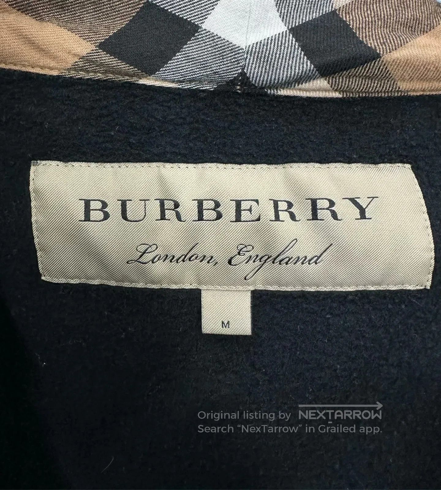 Burberry Burberry Black Zip-up Plaid Hooded Short-sleeve Sweatshirt Size US M / EU 48-50 / 2 - 3 Thumbnail