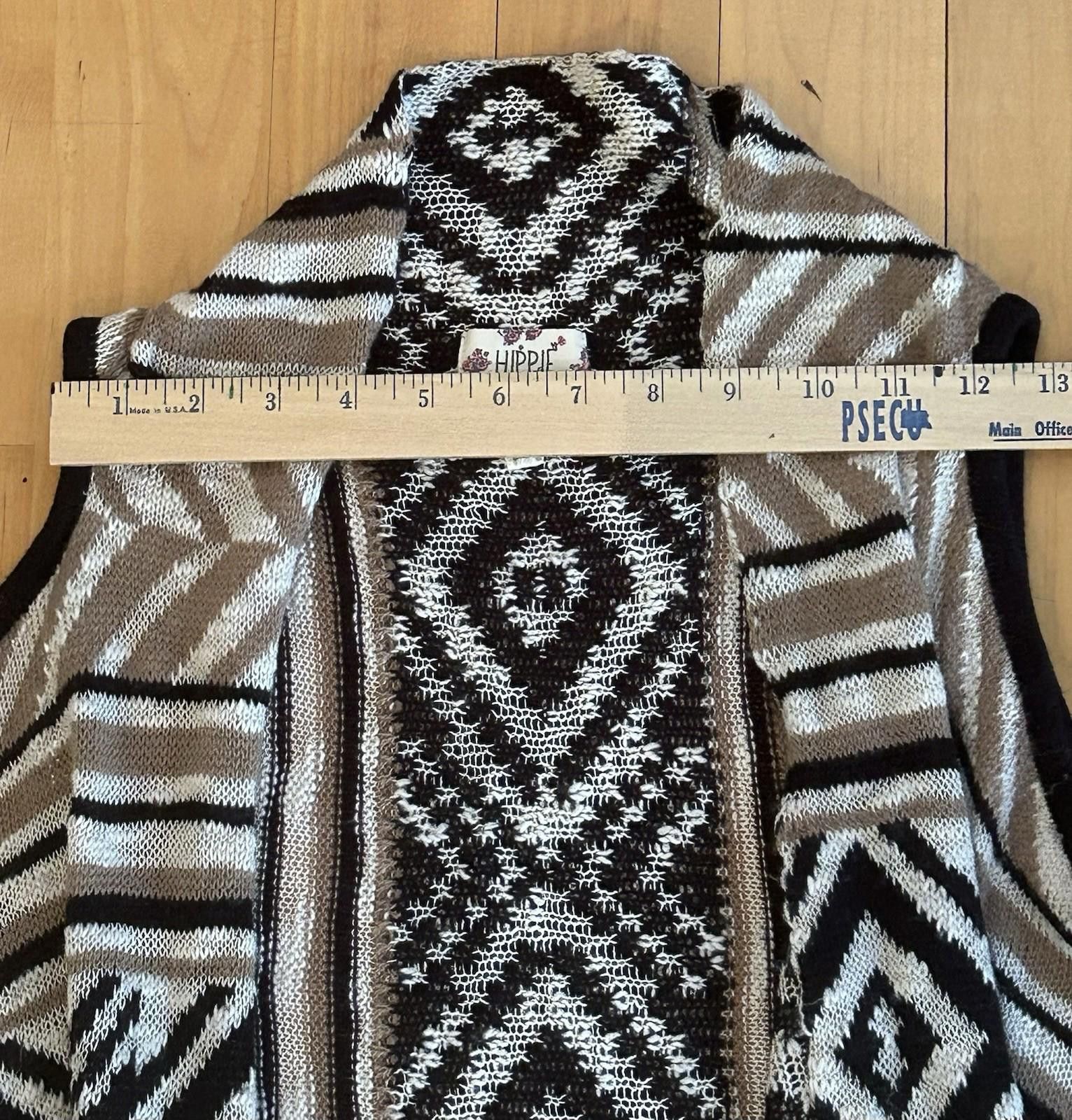 Other Hippie Rose Crocheted Sweater Vest Fringe Boho Festival Size S / US 4 / IT 40 - 7 Thumbnail