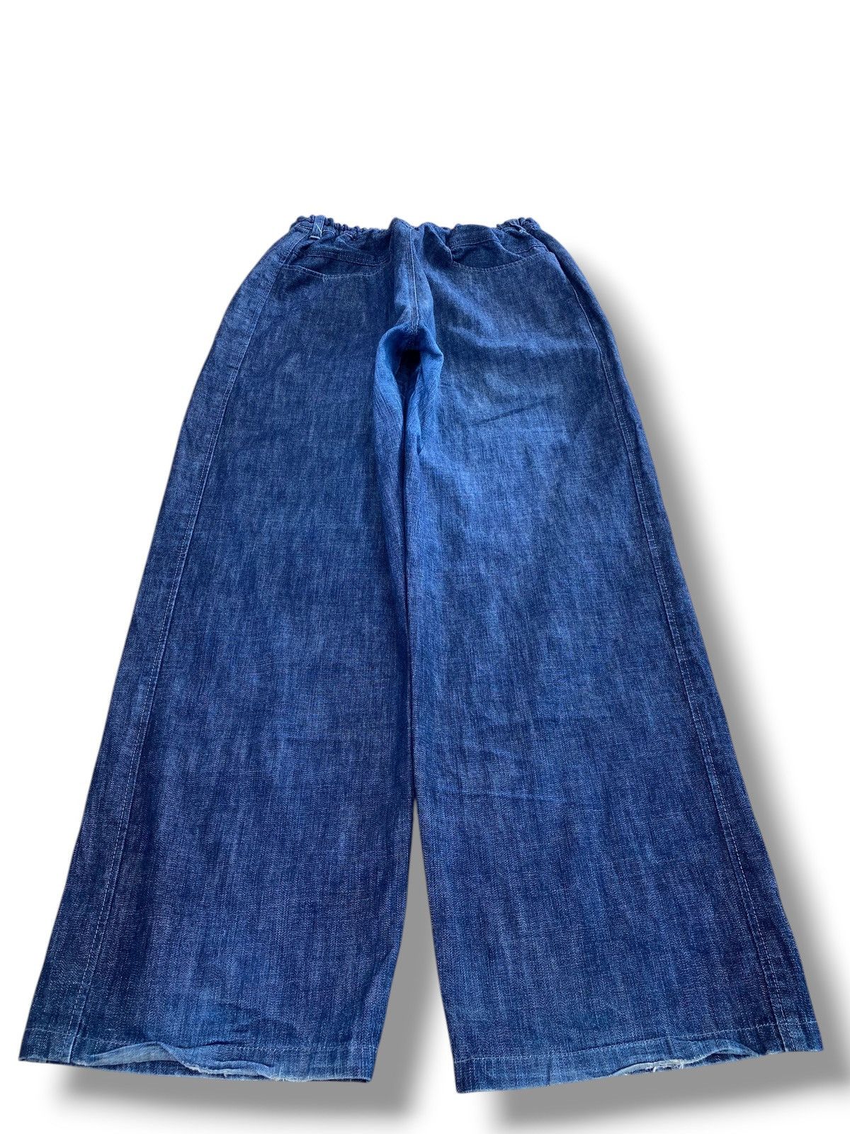 Japanese Brand Japanese Brand Dark Wash Wide Leg Denim Pants Size US 26 / EU 42 - 3 Thumbnail
