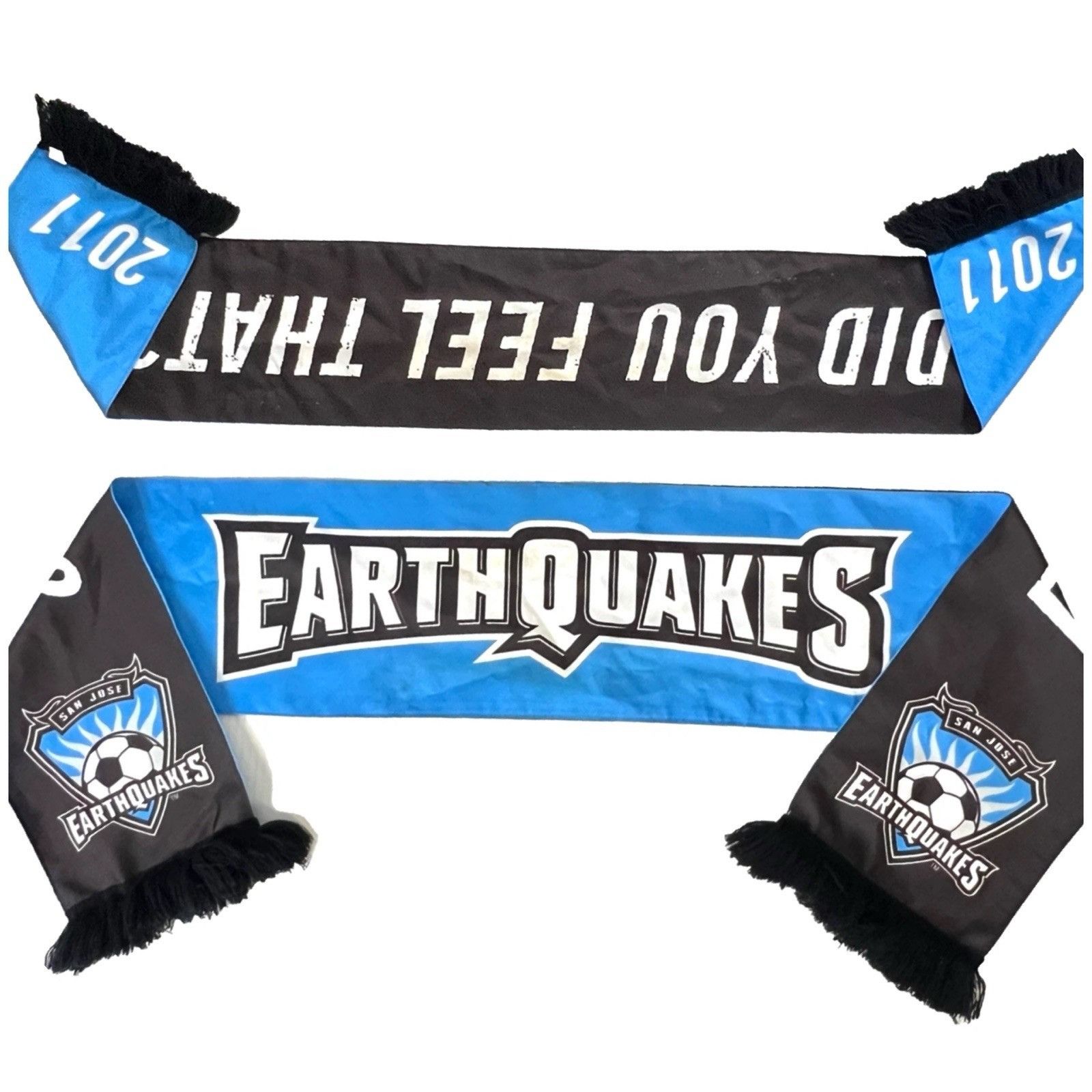 Other SJ Earthquakes 2011 Reversible Scarf Wall Banner Did You Fee Size ONE SIZE - 1 Thumbnail