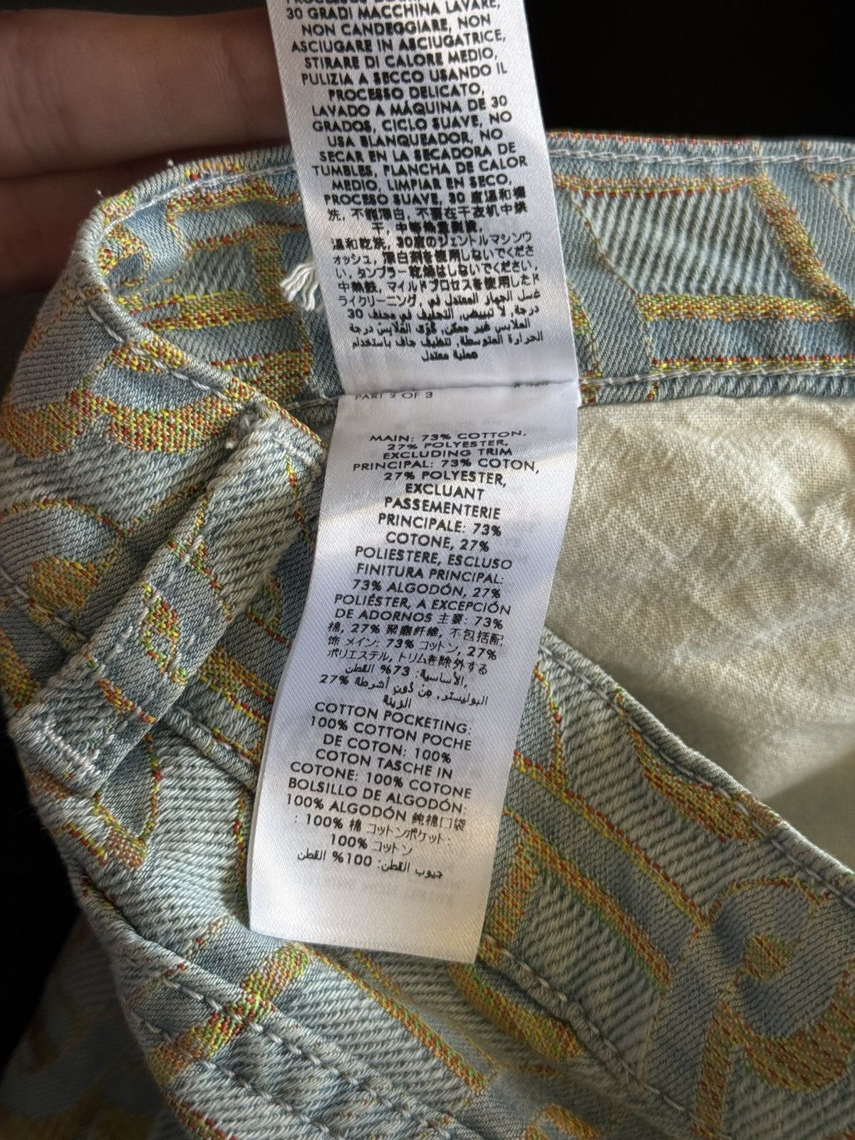 Casablanca Casablanca Jeans Size 30 Monogram Print Straight-leg $950 Size US 30 / EU 46 - 15 Thumbnail